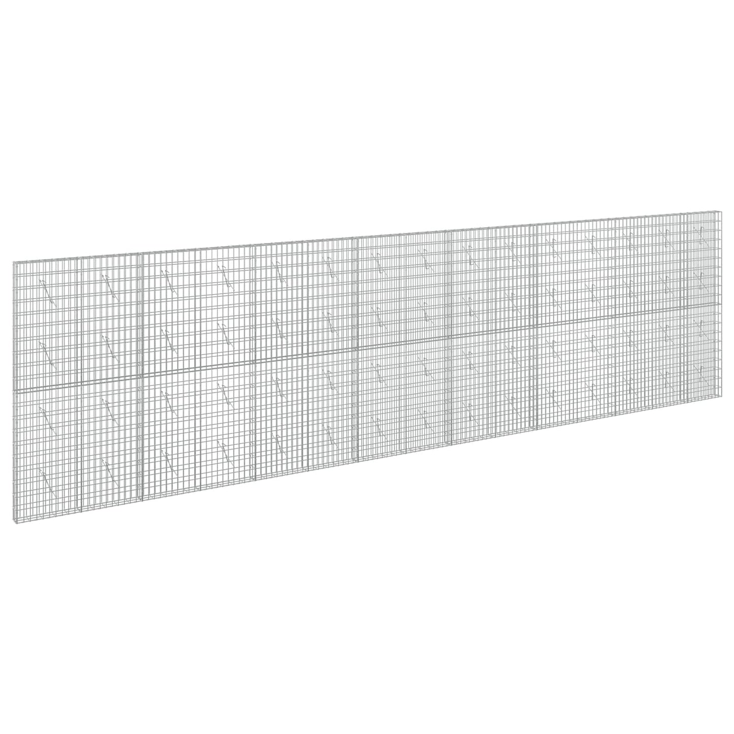 vidaXL Γκαμπιόν με σύρμα 3,5 mm και πλέγμα 5x10 cm 750x10x200 εκ