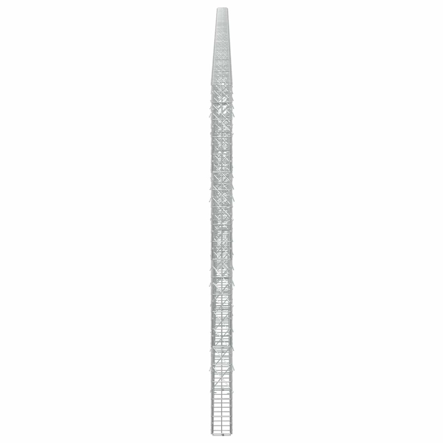 vidaXL Γκαμπιόν με σύρμα 3,5 mm και πλέγμα 5x10 cm 1000x10x200 εκ