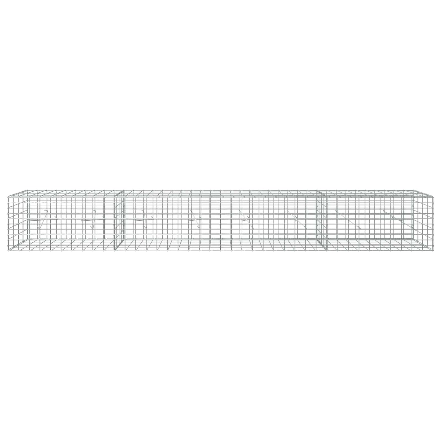 vidaXL Γκαμπιόν με σύρμα 3,5 mm και πλέγμα 5x10 cm 400x20x50 εκ