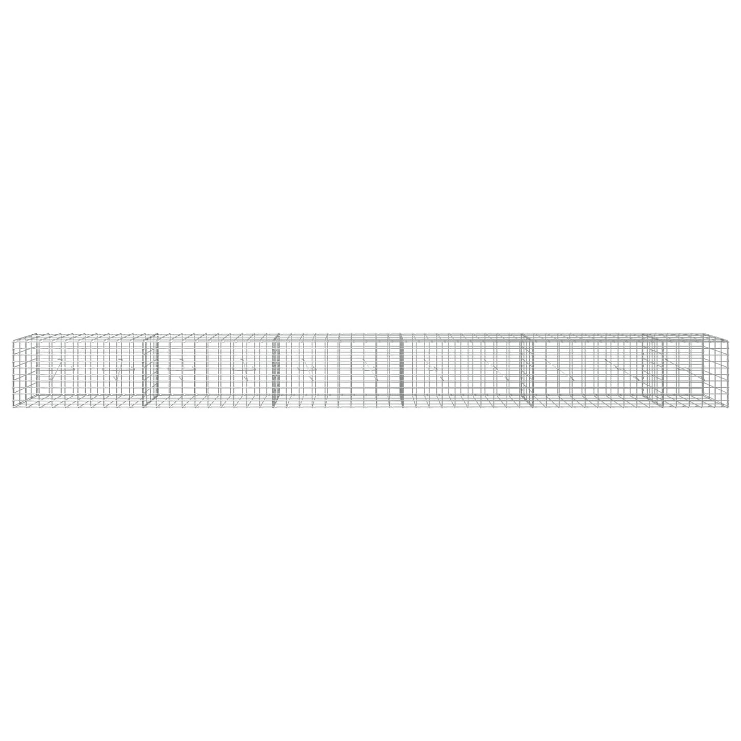 vidaXL Γκαμπιόν με σύρμα 3,5 mm και πλέγμα 5x10 cm 550x20x50 εκ