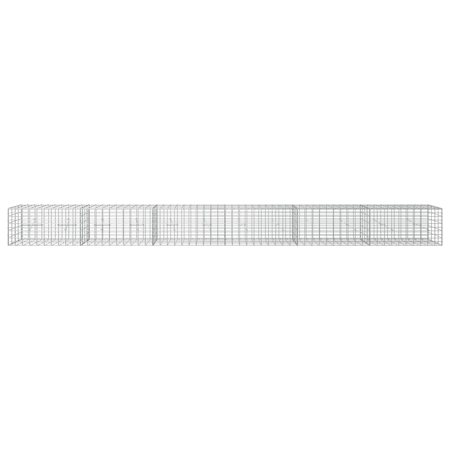 vidaXL Γκαμπιόν με σύρμα 3,5 mm και πλέγμα 5x10 cm 600x20x50 εκ