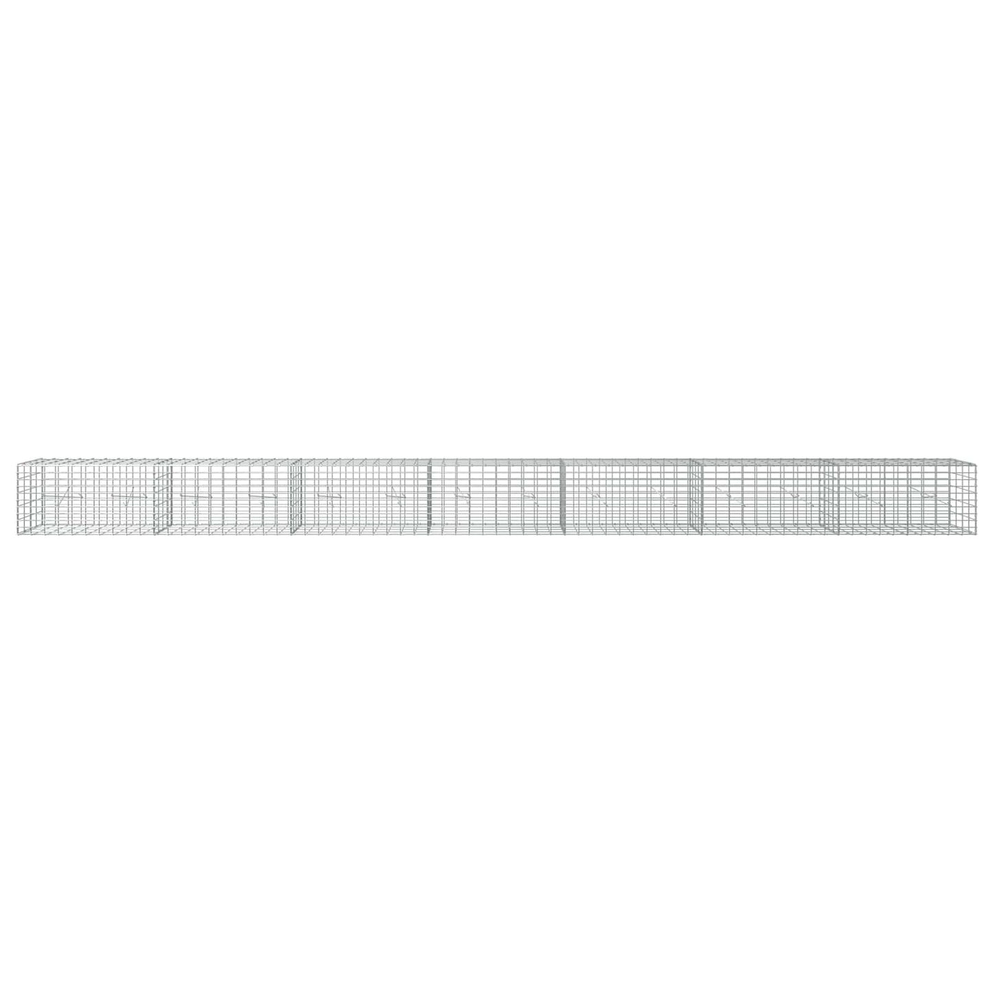 vidaXL Γκαμπιόν με σύρμα 3,5 mm και πλέγμα 5x10 cm 700x20x50 εκ