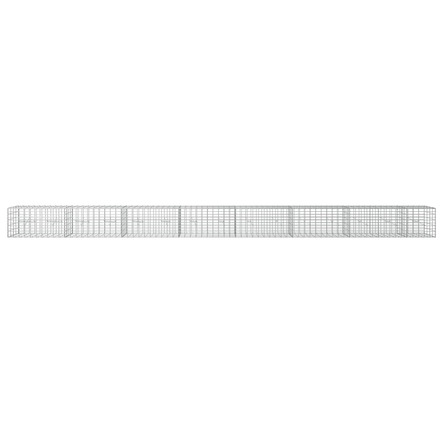 vidaXL Γκαμπιόν με σύρμα 3,5 mm και πλέγμα 5x10 cm 750x20x50 εκ