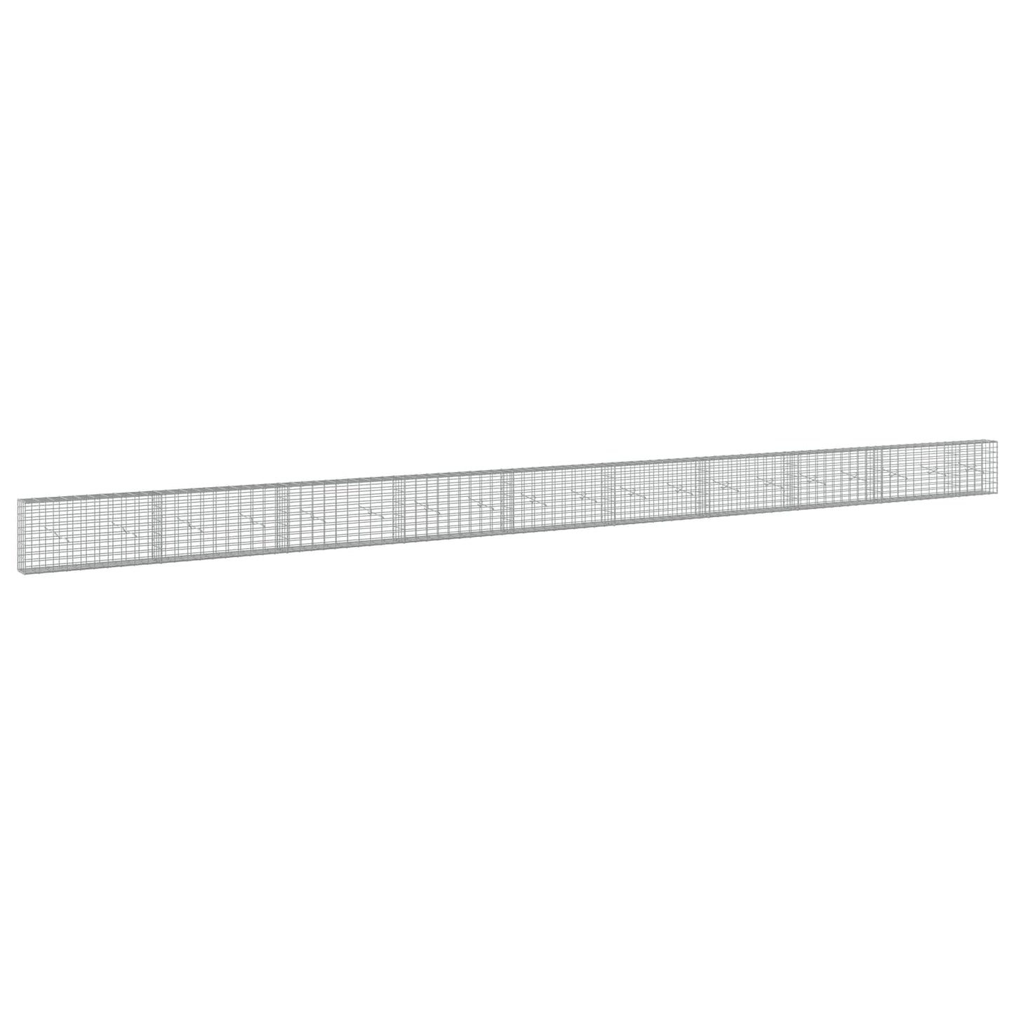 vidaXL Γκαμπιόν με σύρμα 3,5 mm και πλέγμα 5x10 cm 950x20x50 εκ