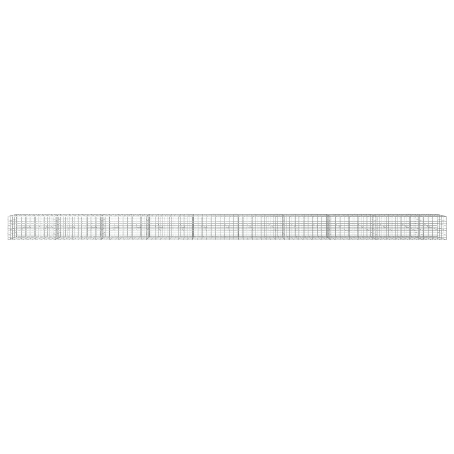 vidaXL Γκαμπιόν με σύρμα 3,5 mm και πλέγμα 5x10 cm 950x20x50 εκ