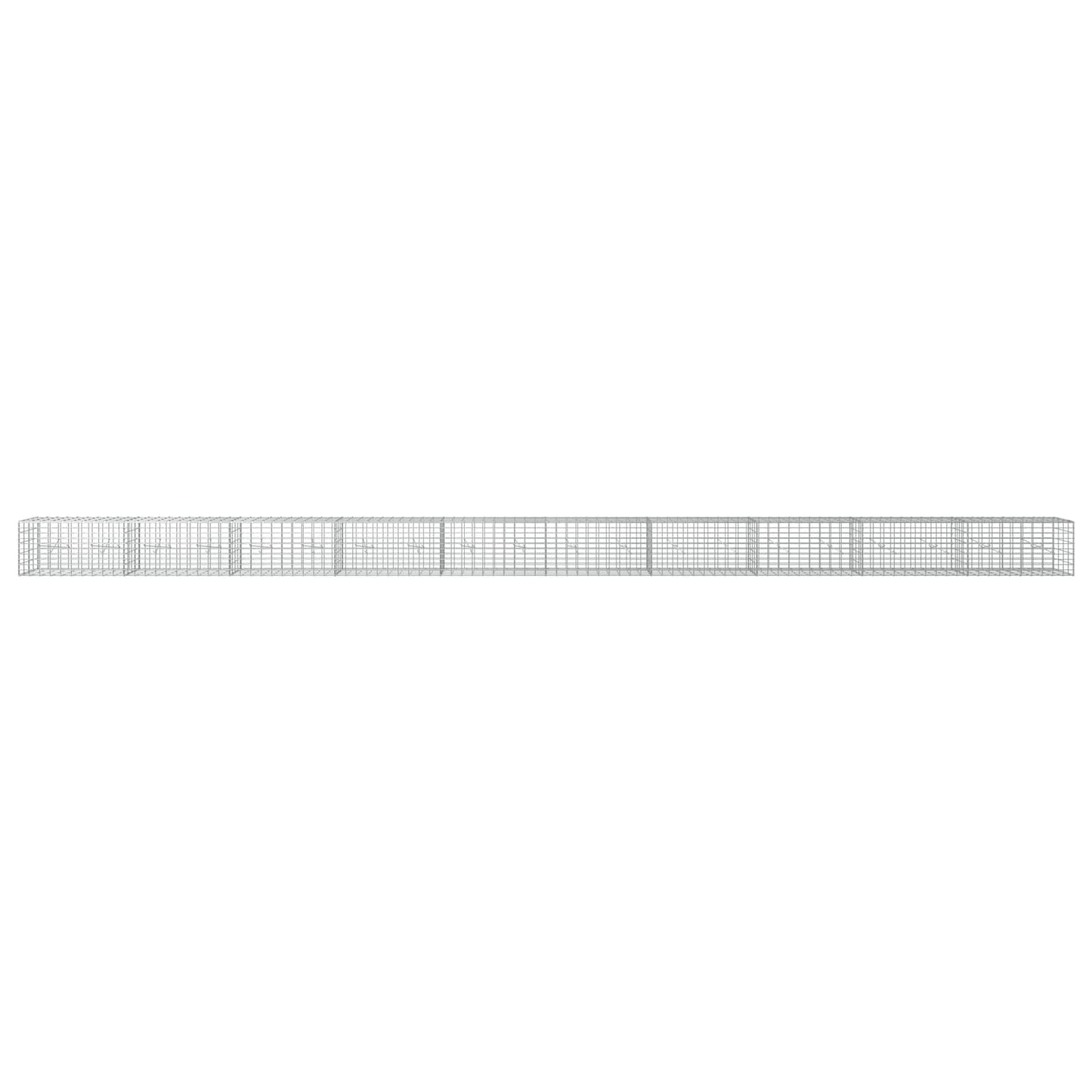 vidaXL Γκαμπιόν με σύρμα 3,5 mm και πλέγμα 5x10 cm 1000x20x50 εκ