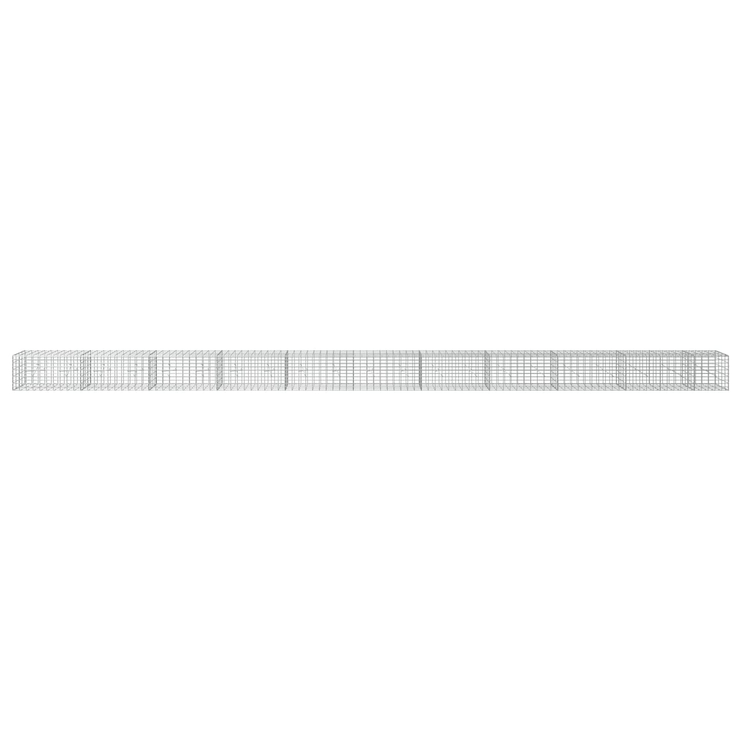 vidaXL Γκαμπιόν με σύρμα 3,5 mm και πλέγμα 5x10 cm 1050x20x50 εκ