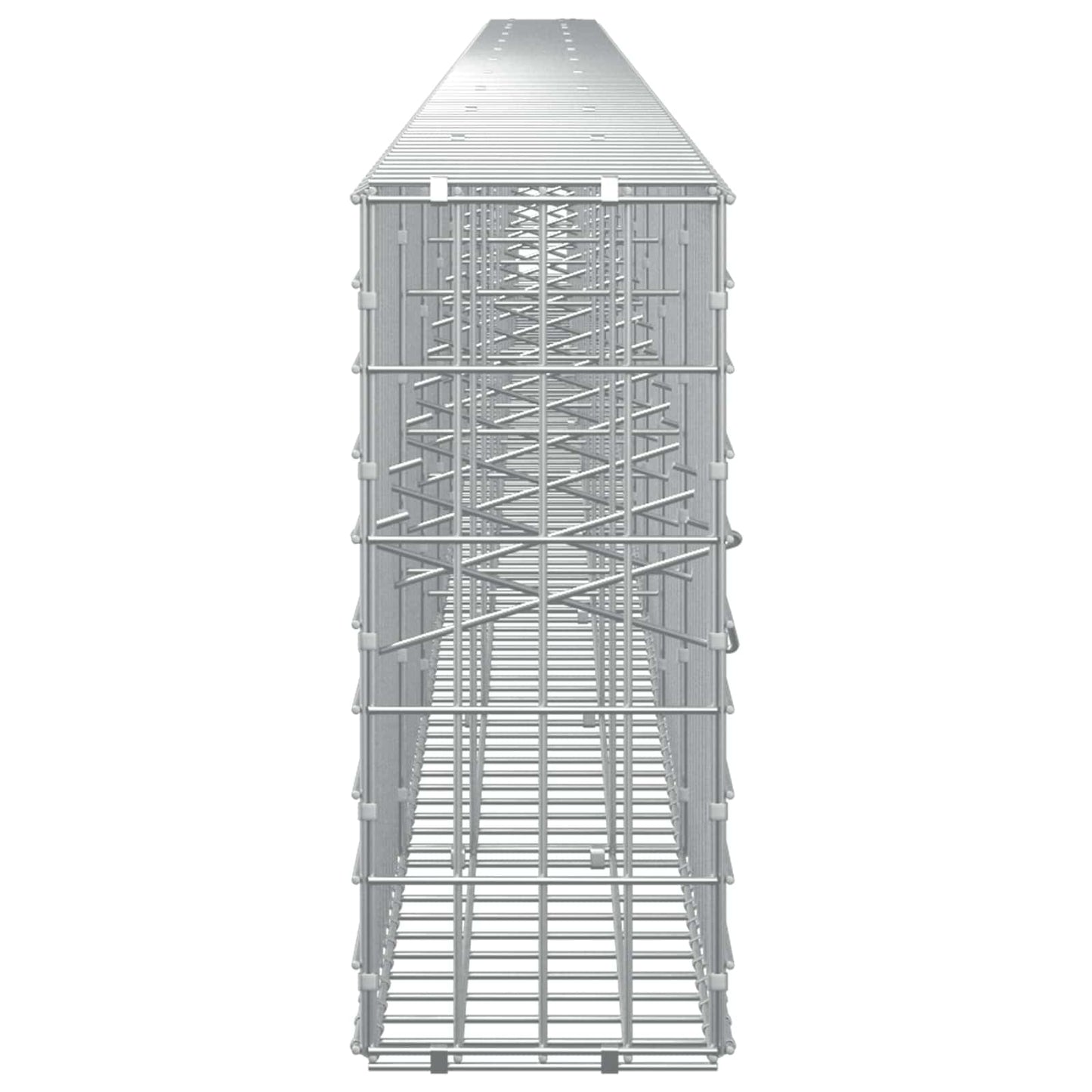 vidaXL Γκαμπιόν με σύρμα 3,5 mm και πλέγμα 5x10 cm 1050x20x50 εκ