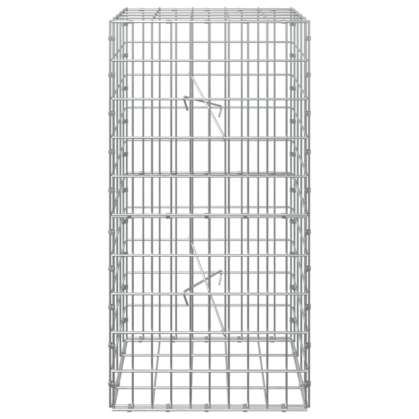 vidaXL Γκαμπιόν με σύρμα 3,5 mm και πλέγμα 5x10 cm 50x20x100 εκ