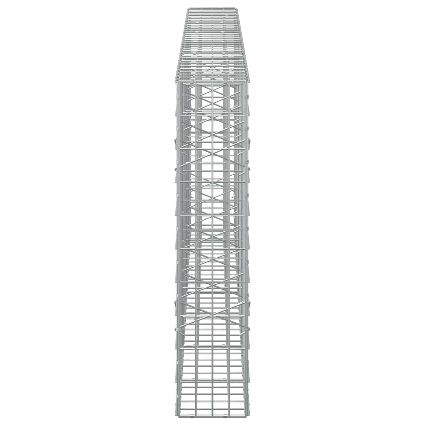 vidaXL Γκαμπιόν με σύρμα 3,5 mm και πλέγμα 5x10 cm 350x20x100 εκ