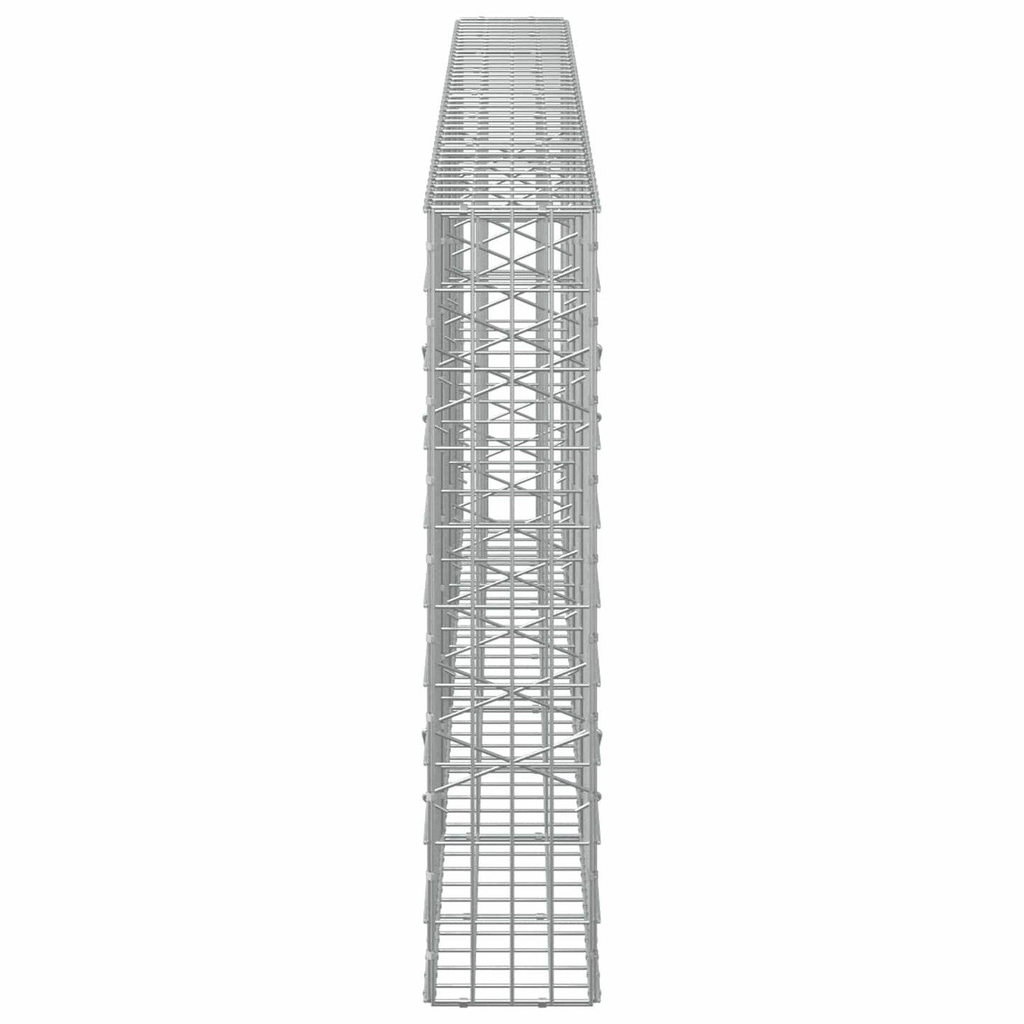 vidaXL Γκαμπιόν με σύρμα 3,5 mm και πλέγμα 5x10 cm 400x20x100 εκ