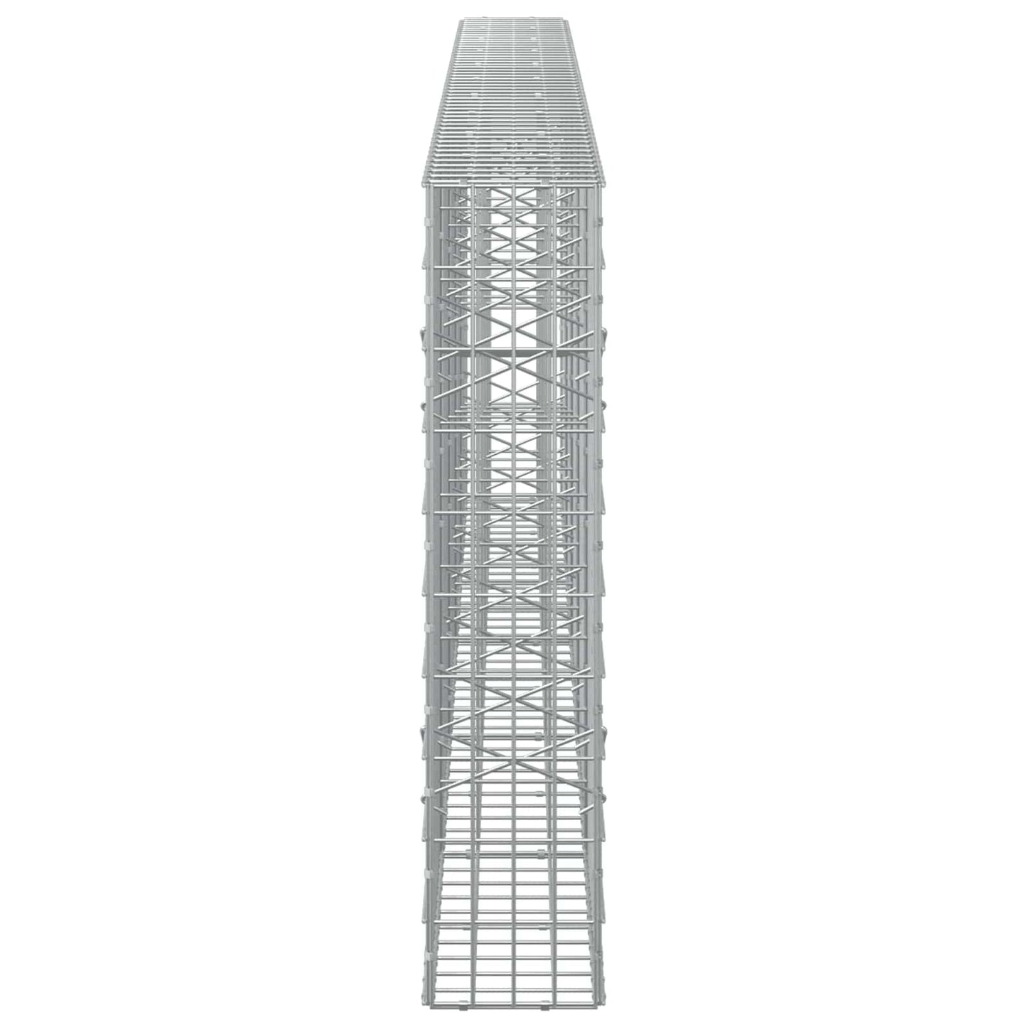 vidaXL Γκαμπιόν με σύρμα 3,5 mm και πλέγμα 5x10 cm 500x20x100 εκ