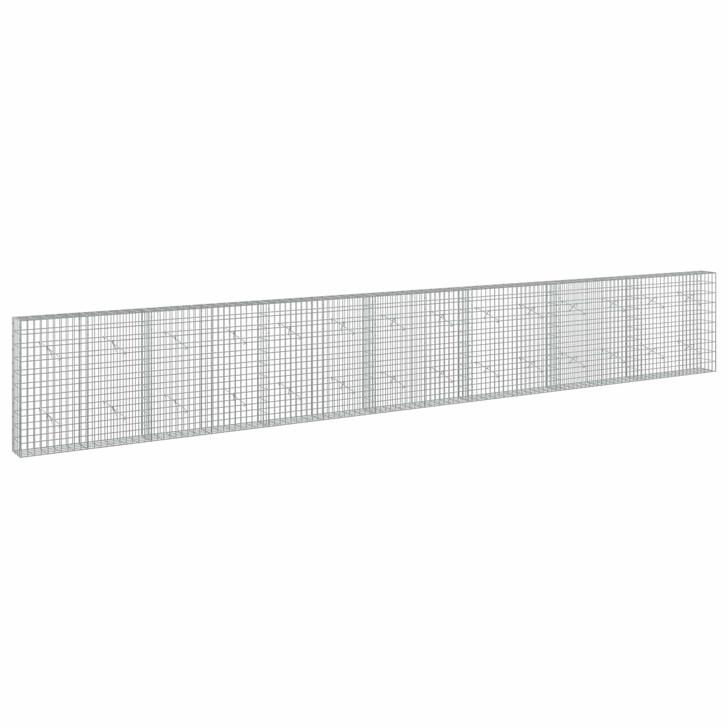 vidaXL Γκαμπιόν με σύρμα 3,5 mm και πλέγμα 5x10 cm 700x20x100 εκ