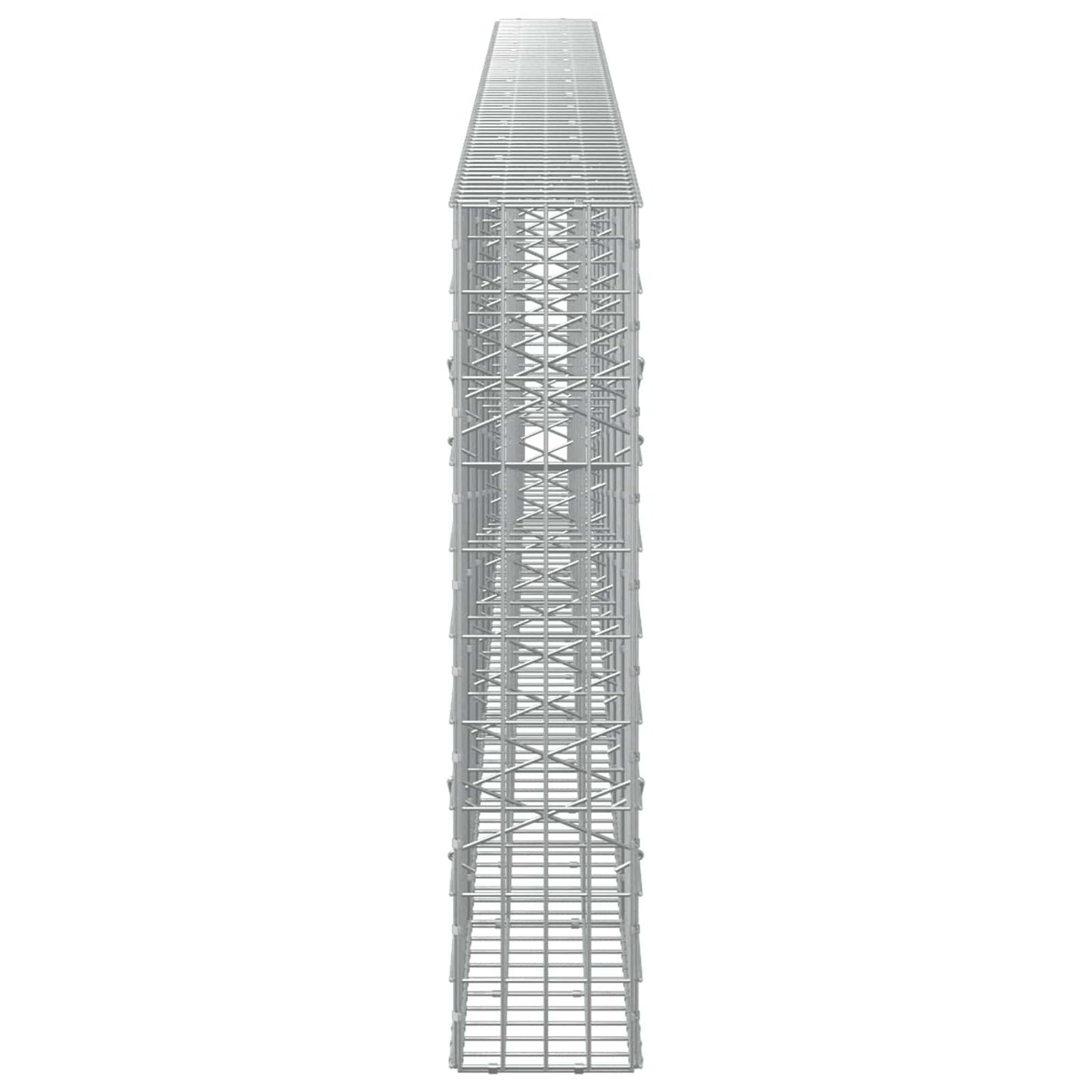 vidaXL Γκαμπιόν με σύρμα 3,5 mm και πλέγμα 5x10 cm 700x20x100 εκ