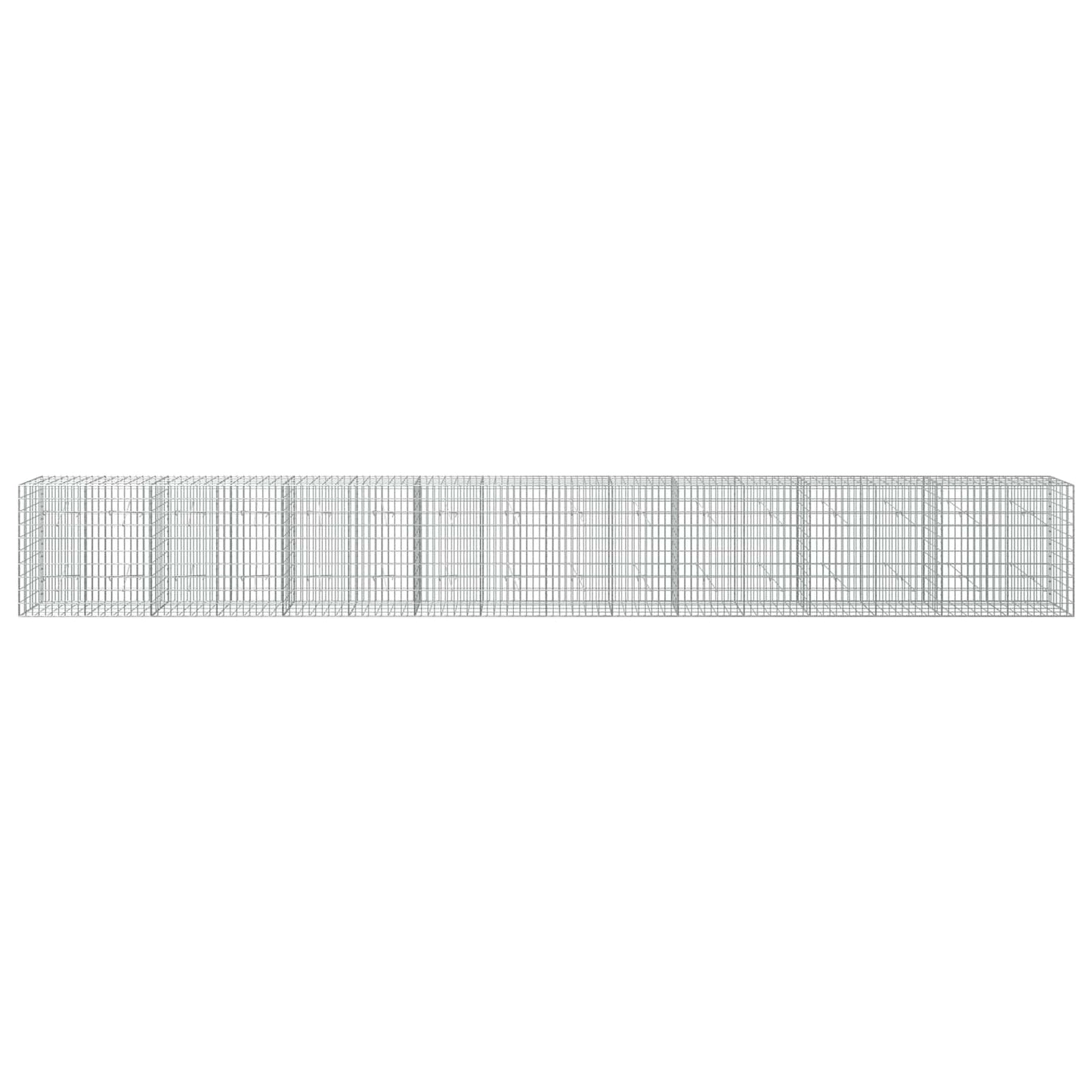 vidaXL Γκαμπιόν με σύρμα 3,5 mm και πλέγμα 5x10 cm 800x20x100 εκ