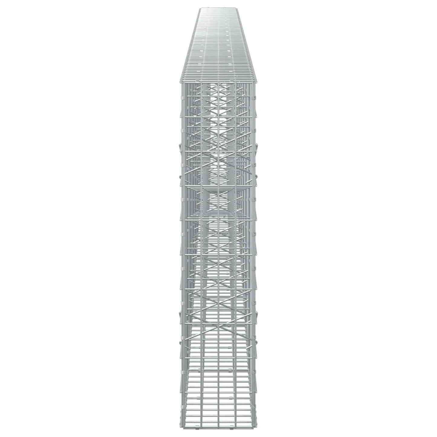vidaXL Γκαμπιόν με σύρμα 3,5 mm και πλέγμα 5x10 cm 800x20x100 εκ