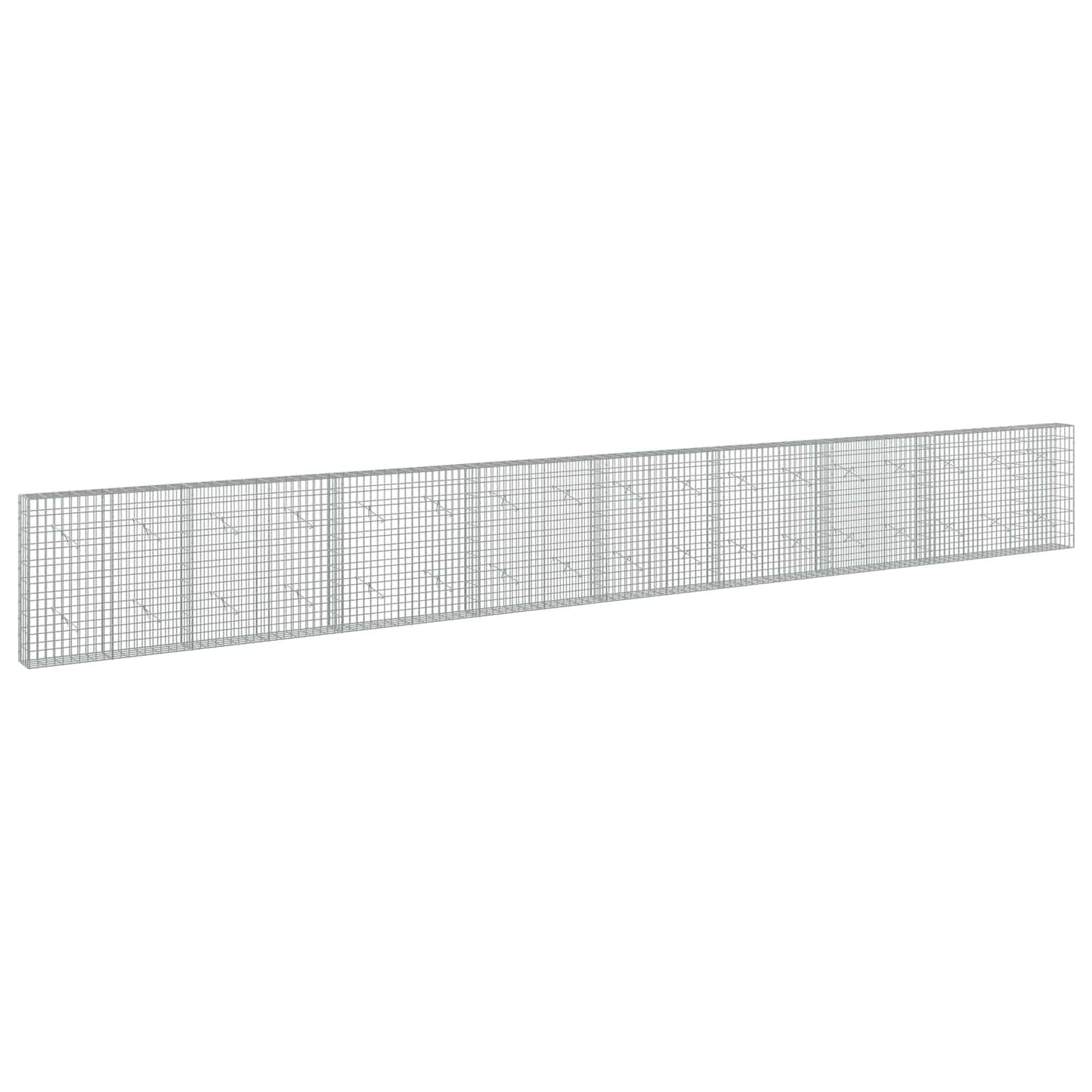 vidaXL Γκαμπιόν με σύρμα 3,5 mm και πλέγμα 5x10 cm 850x20x100 εκ