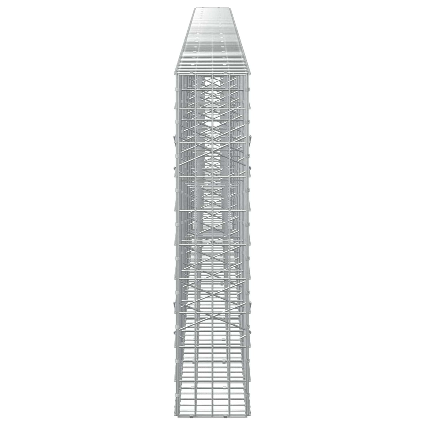 vidaXL Γκαμπιόν με σύρμα 3,5 mm και πλέγμα 5x10 cm 850x20x100 εκ