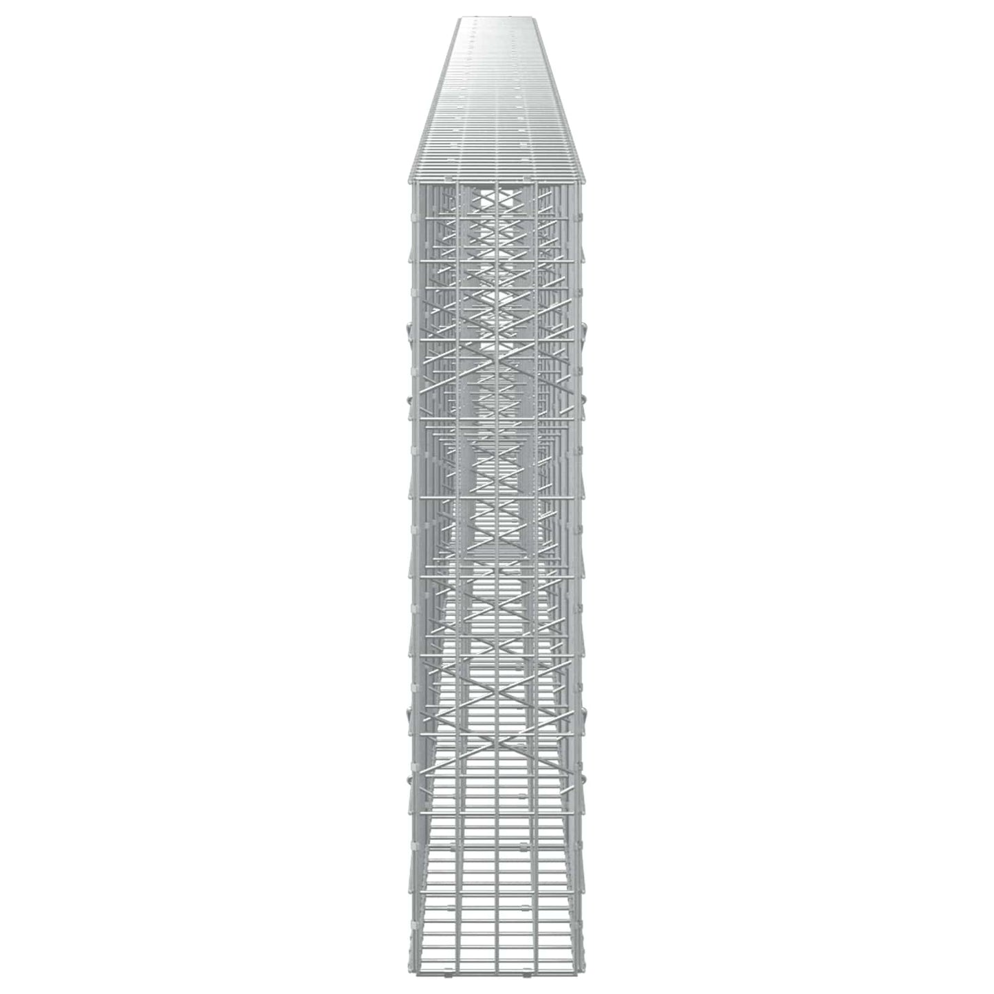 vidaXL Γκαμπιόν με σύρμα 3,5 mm και πλέγμα 5x10 cm 1000x20x100 εκ
