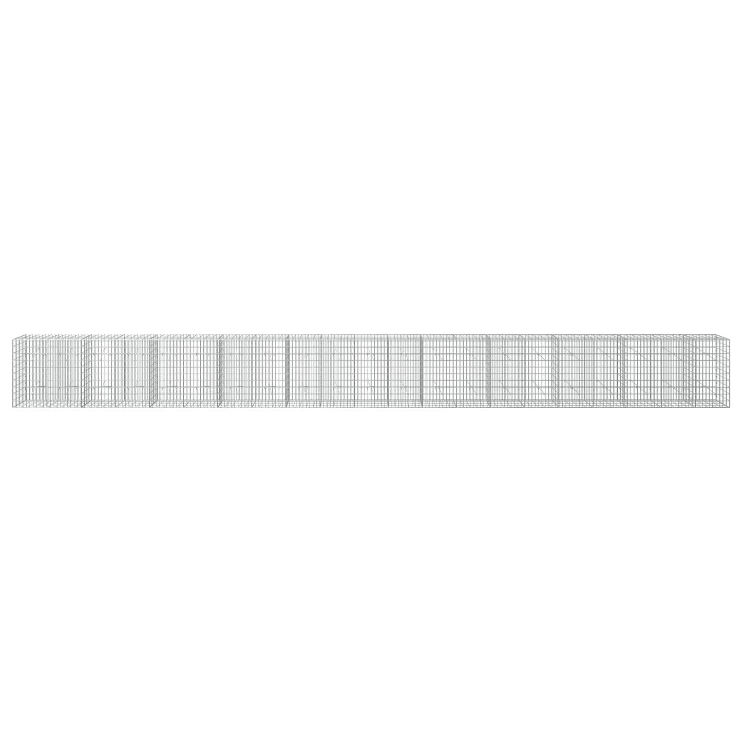 vidaXL Γκαμπιόν με σύρμα 3,5 mm και πλέγμα 5x10 cm 1050x20x100 εκ