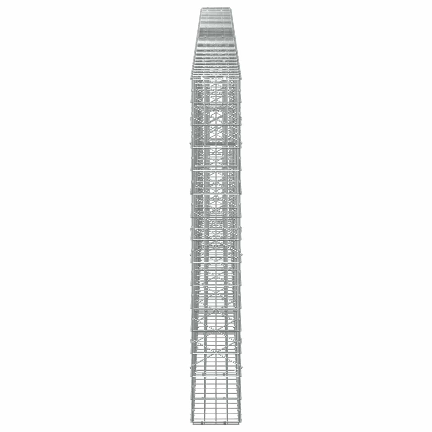 vidaXL Γκαμπιόν με σύρμα 3,5 mm και πλέγμα 5x10 cm 650x20x150 εκ