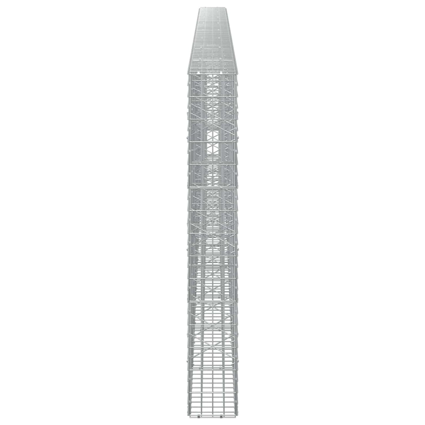 vidaXL Γκαμπιόν με σύρμα 3,5 mm και πλέγμα 5x10 cm 800x20x150 εκ