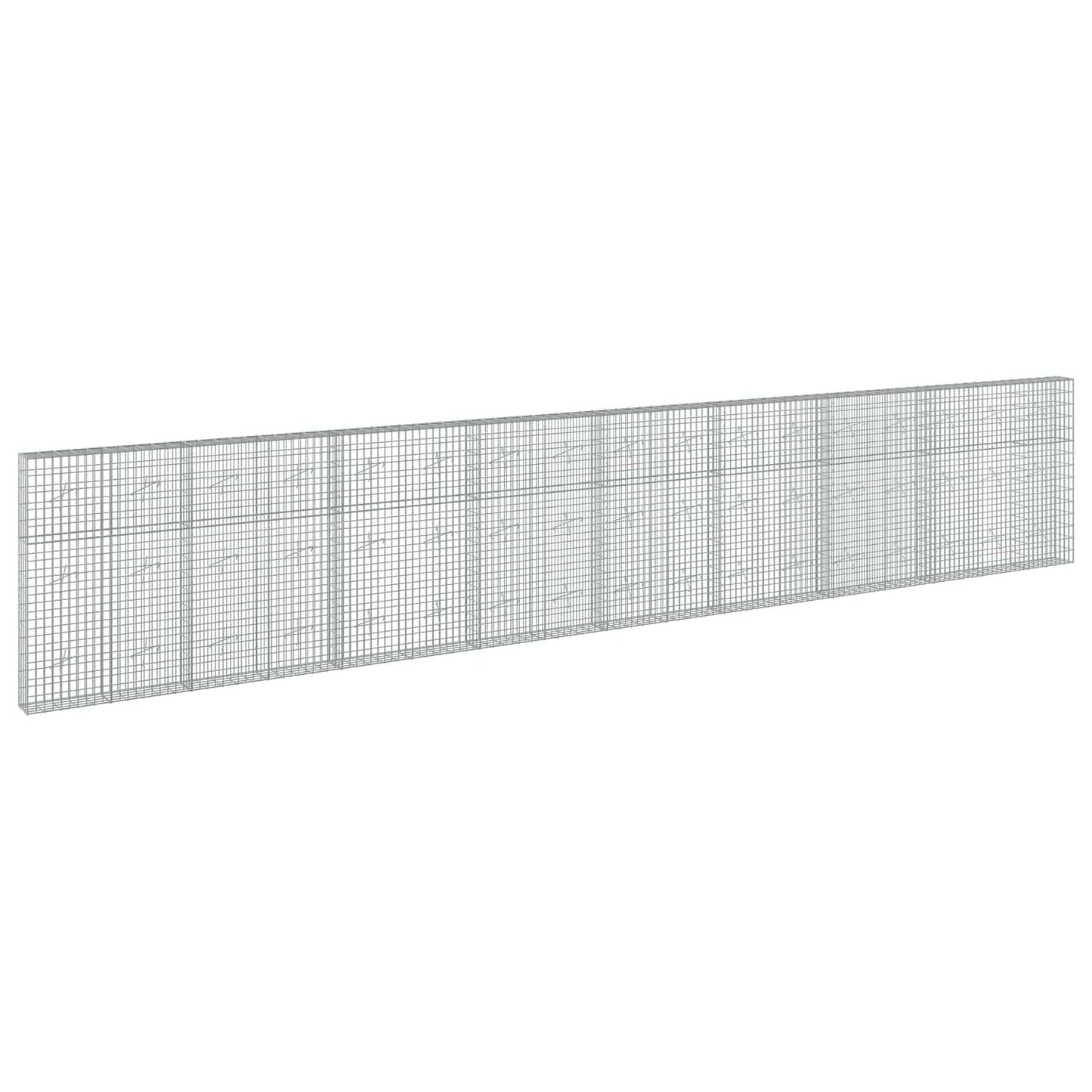 vidaXL Γκαμπιόν με σύρμα 3,5 mm και πλέγμα 5x10 cm 850x20x150 εκ