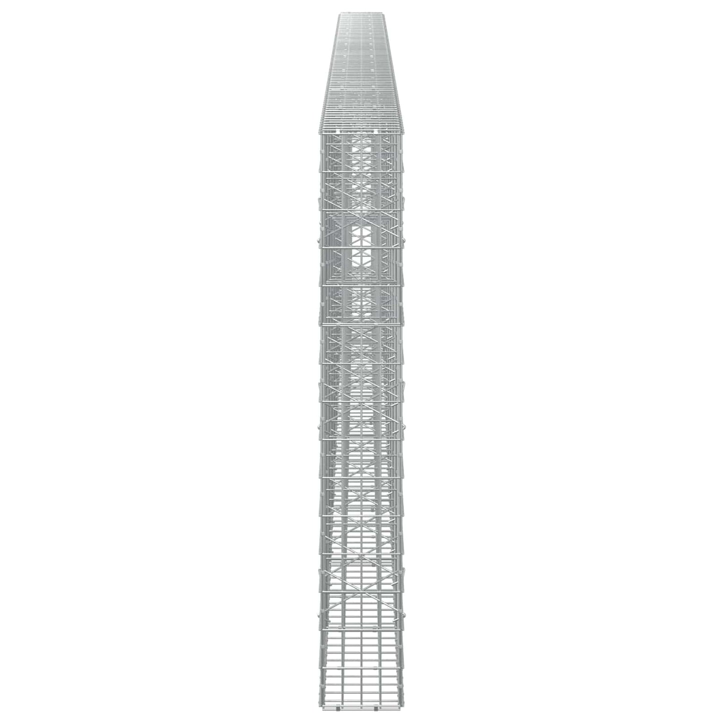 vidaXL Γκαμπιόν με σύρμα 3,5 mm και πλέγμα 5x10 cm 850x20x150 εκ