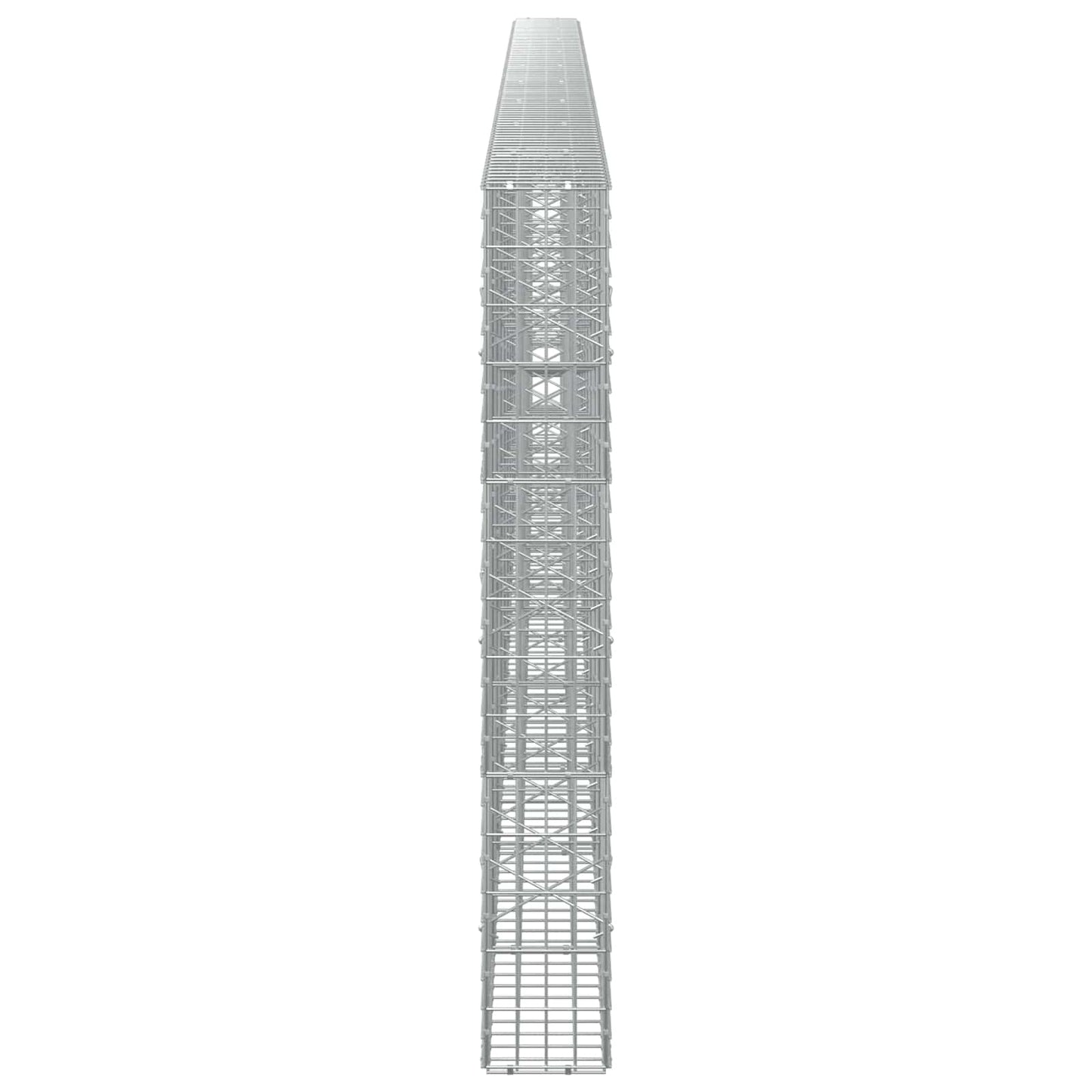 vidaXL Γκαμπιόν με σύρμα 3,5 mm και πλέγμα 5x10 cm 900x20x150 εκ.