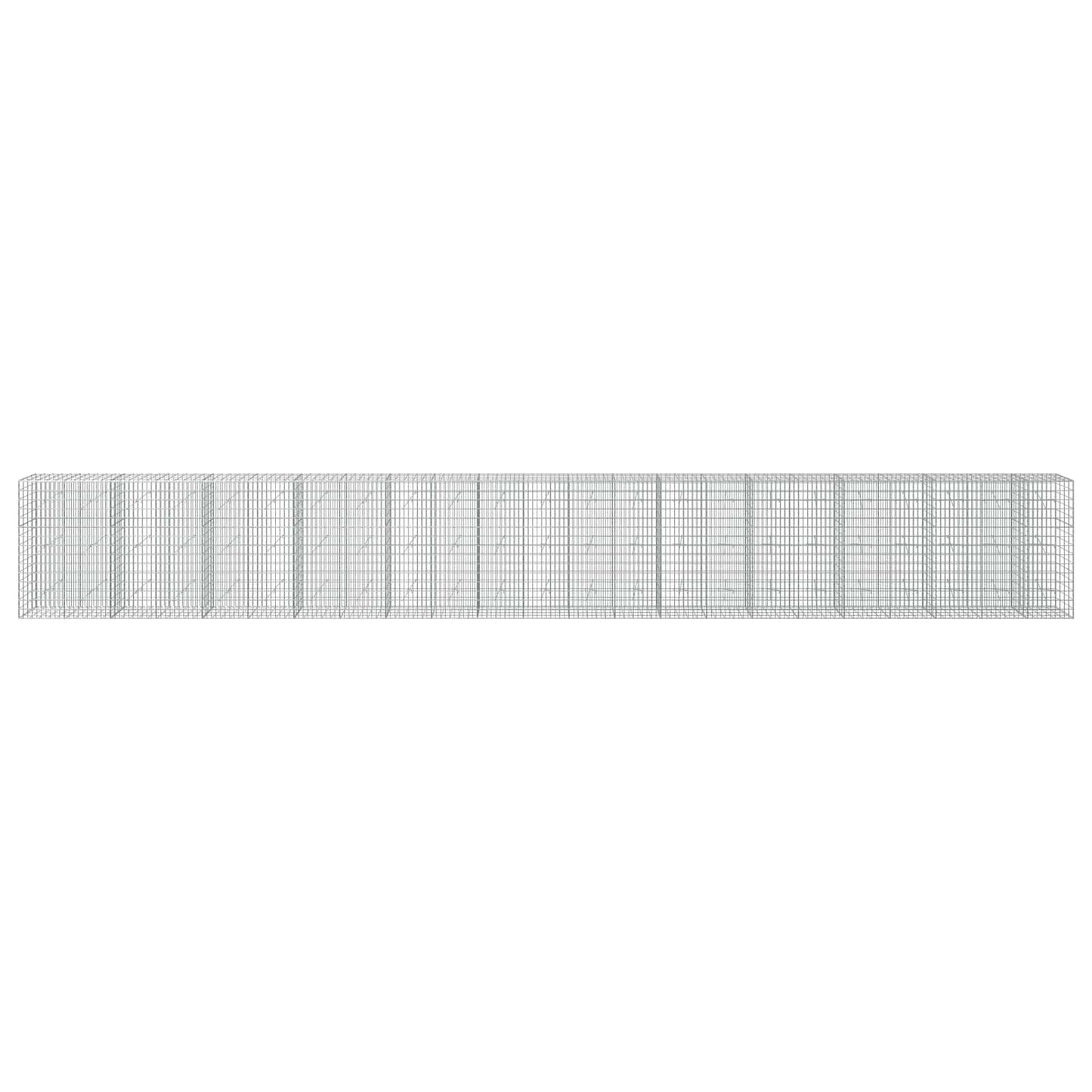 vidaXL Γκαμπιόν με σύρμα 3,5 mm και πλέγμα 5x10 cm 1150x20x150 εκ
