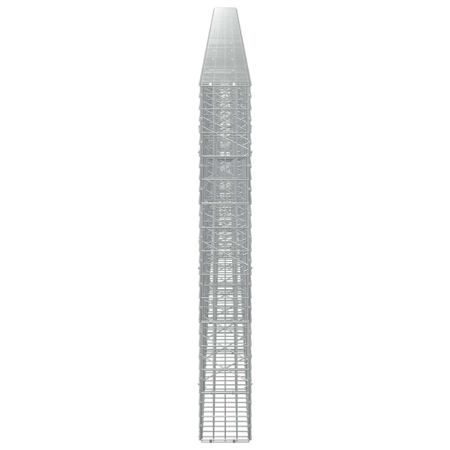 vidaXL Γκαμπιόν με σύρμα 3,5 mm και πλέγμα 5x10 cm 1200x20x150 εκ