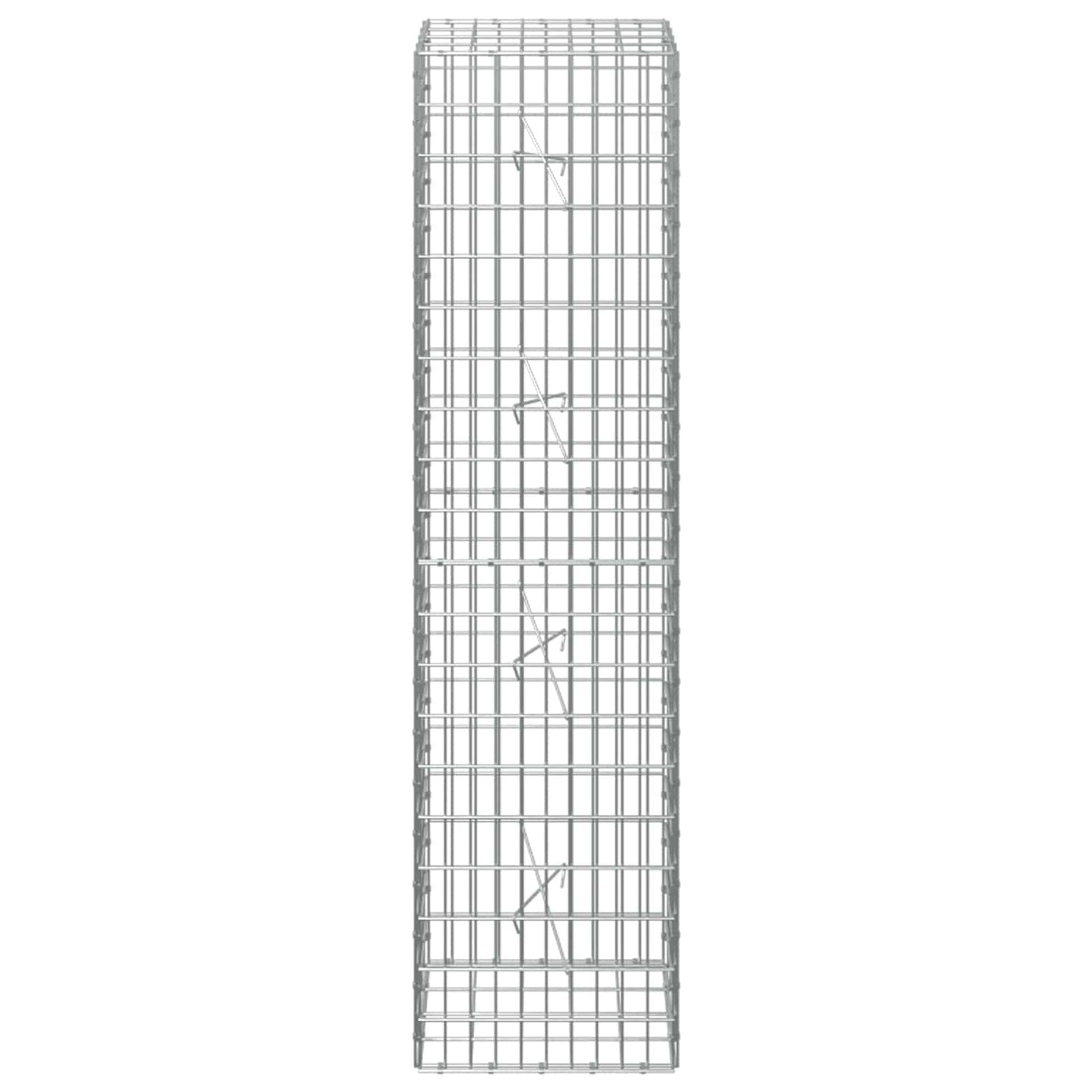 vidaXL Γκαμπιόν με σύρμα 3,5 mm και πλέγμα 5x10 cm 50x20x200 εκ
