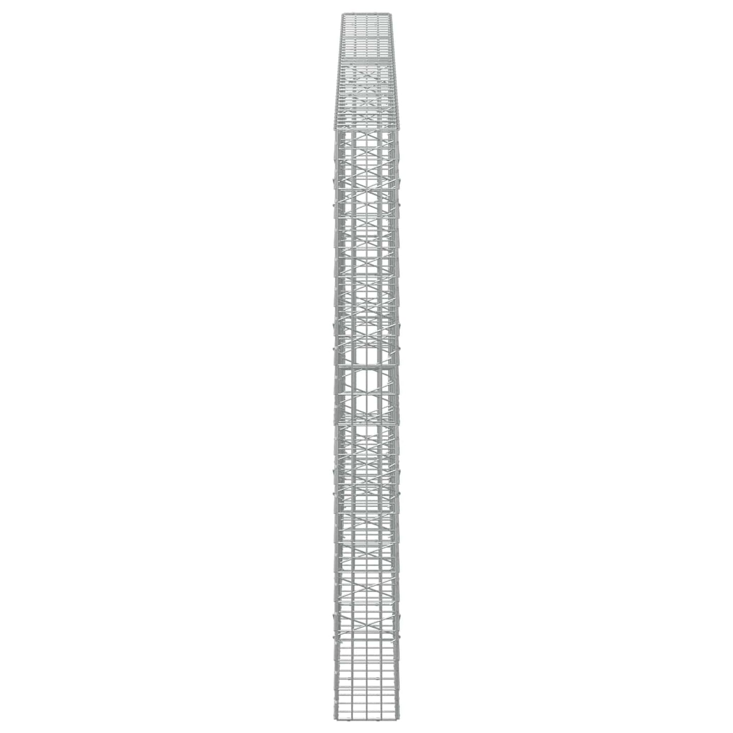 vidaXL Γκαμπιόν με σύρμα 3,5 mm και πλέγμα 5x10 cm 400x20x200 εκ