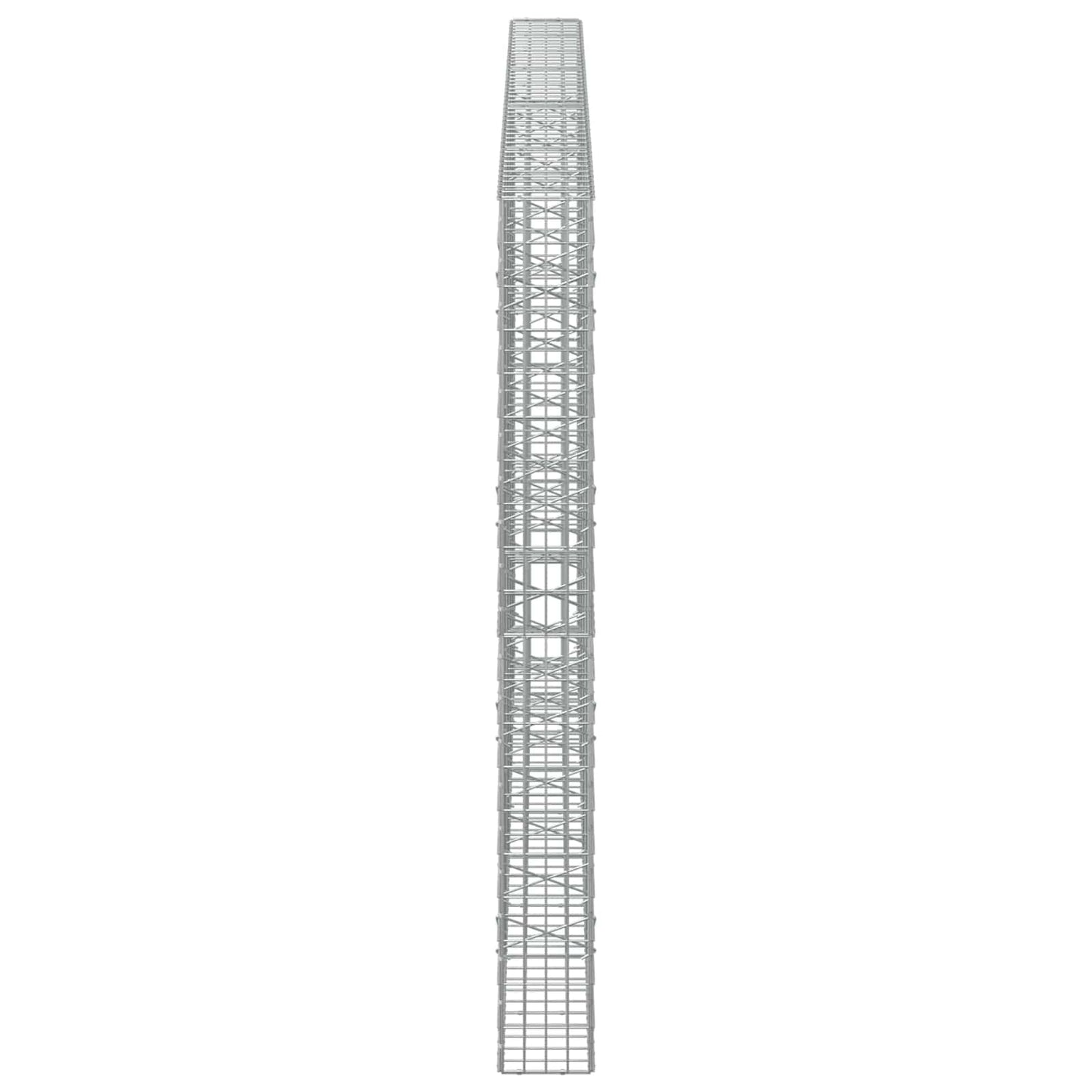 vidaXL Γκαμπιόν με σύρμα 3,5 mm και πλέγμα 5x10 cm 450x20x200 εκ