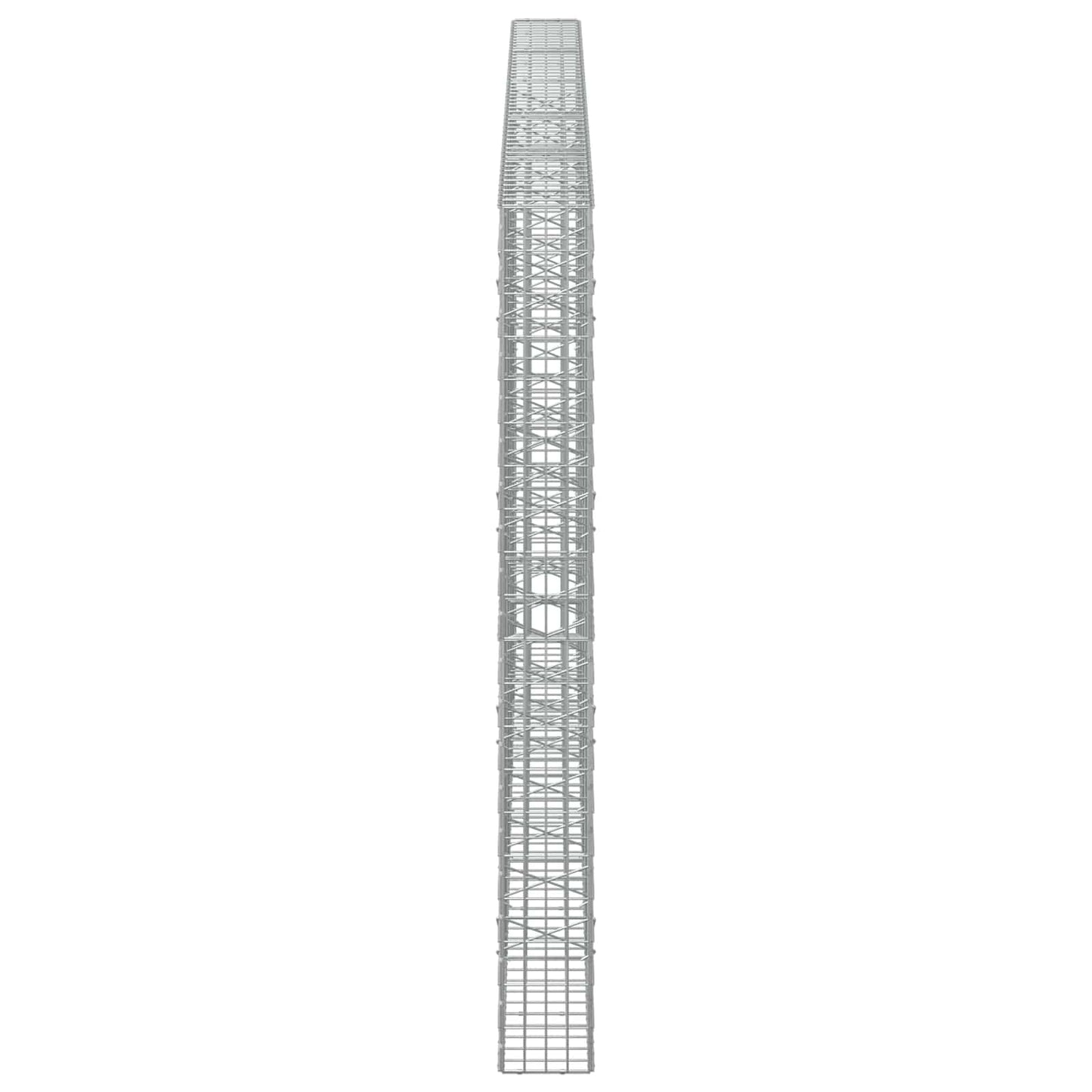 vidaXL Γκαμπιόν με σύρμα 3,5 mm και πλέγμα 5x10 cm 500x20x200 εκ