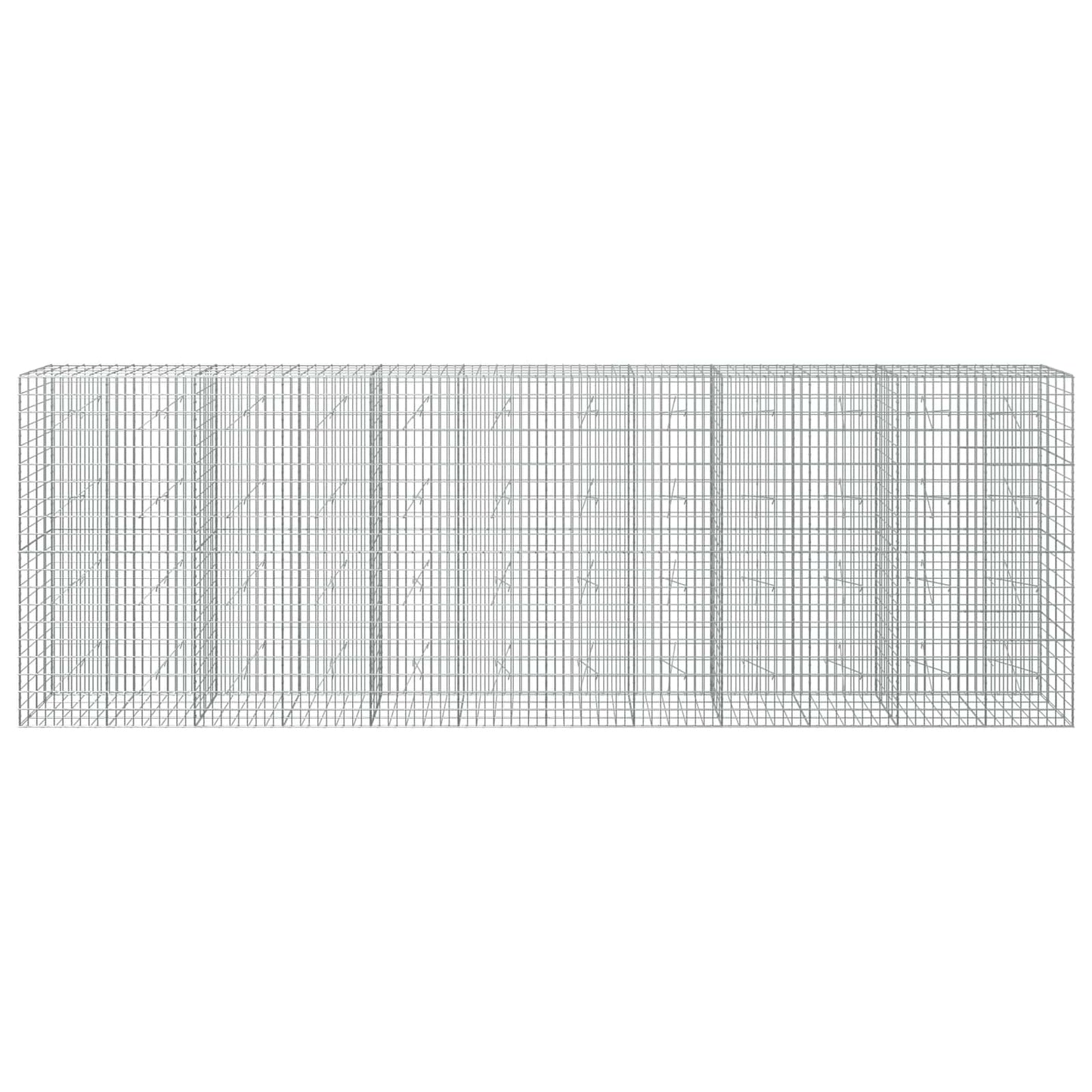 vidaXL Γκαμπιόν με σύρμα 3,5 mm και πλέγμα 5x10 cm 700x20x200 εκ