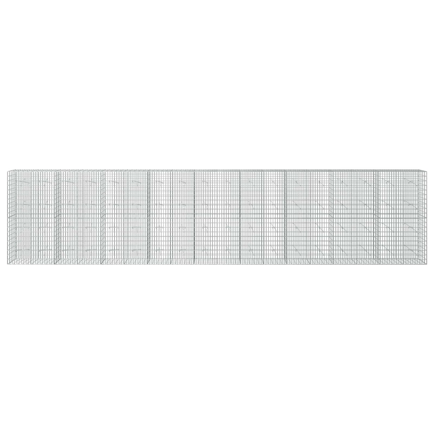 vidaXL Γκαμπιόν με σύρμα 3,5 mm και πλέγμα 5x10 cm 900x20x200 εκ