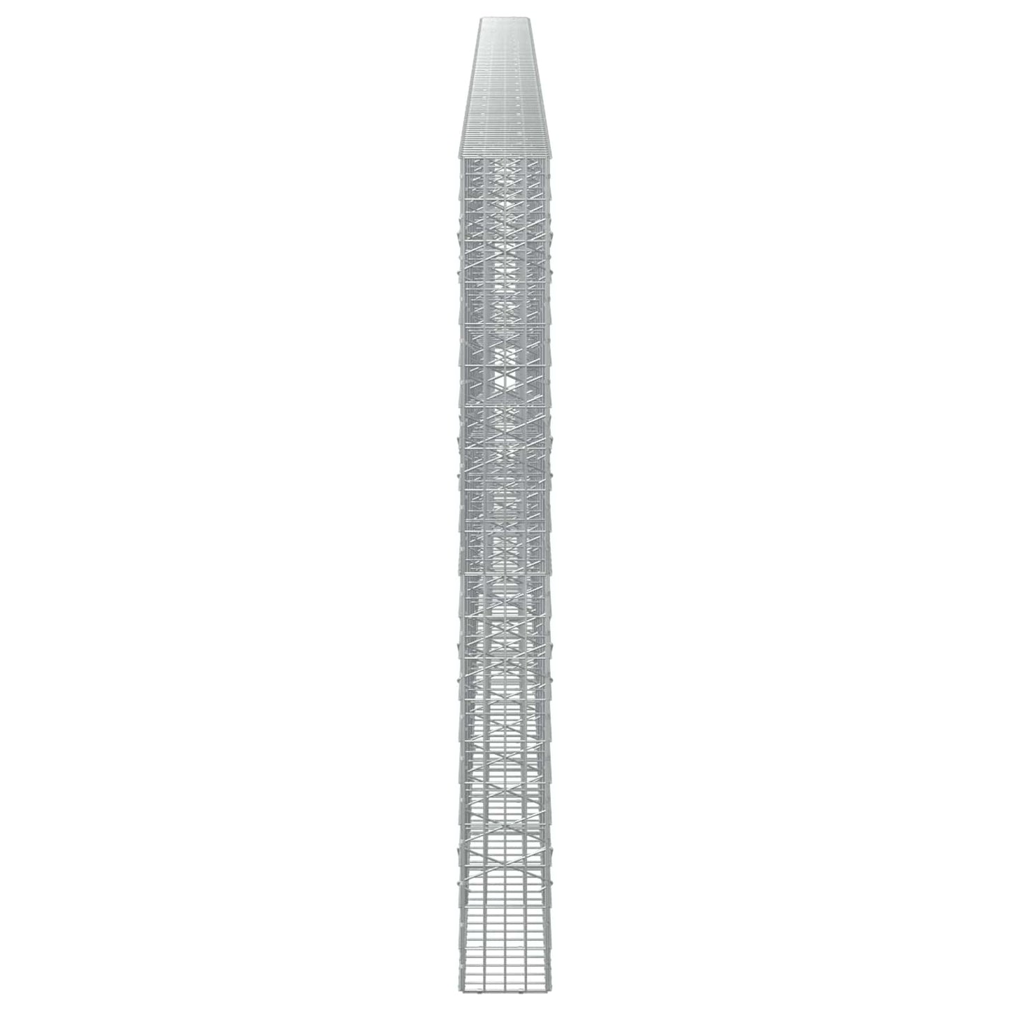 vidaXL Γκαμπιόν με σύρμα 3,5 mm και πλέγμα 5x10 cm 1100x20x200 εκ