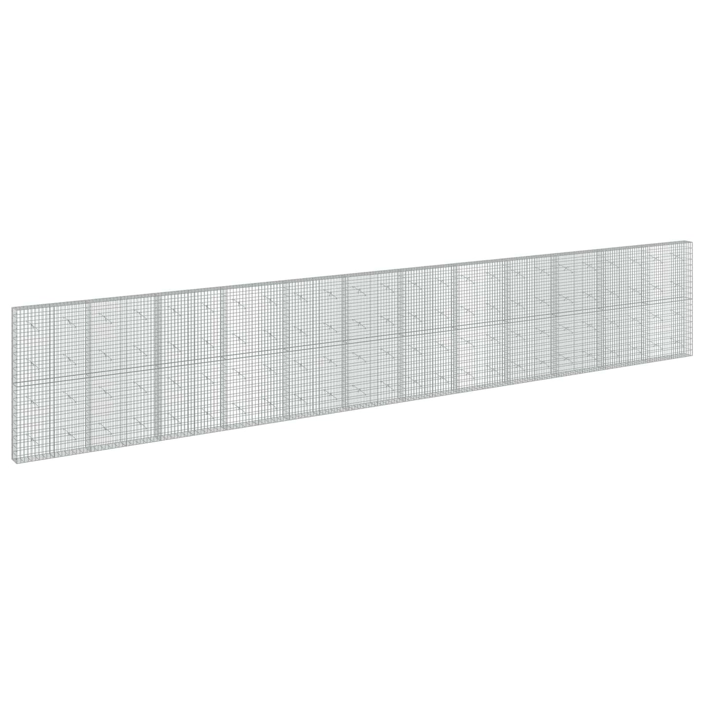vidaXL Γκαμπιόν με σύρμα 3,5 mm και πλέγμα 5x10 cm 1200x20x200 εκ