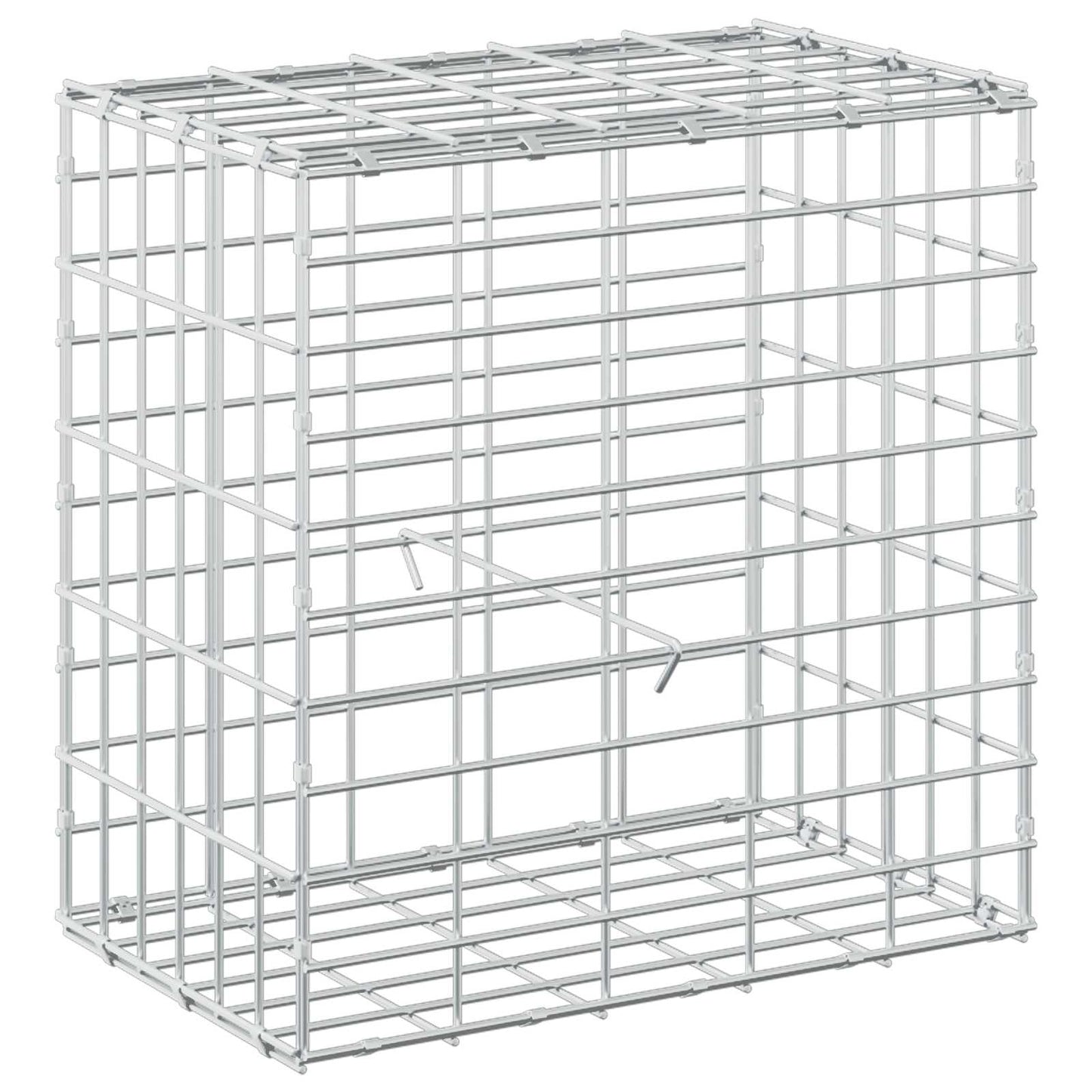 vidaXL Γκαμπιόν με σύρμα 3,5 mm και πλέγμα 5x10 cm 50x30x50 εκ.