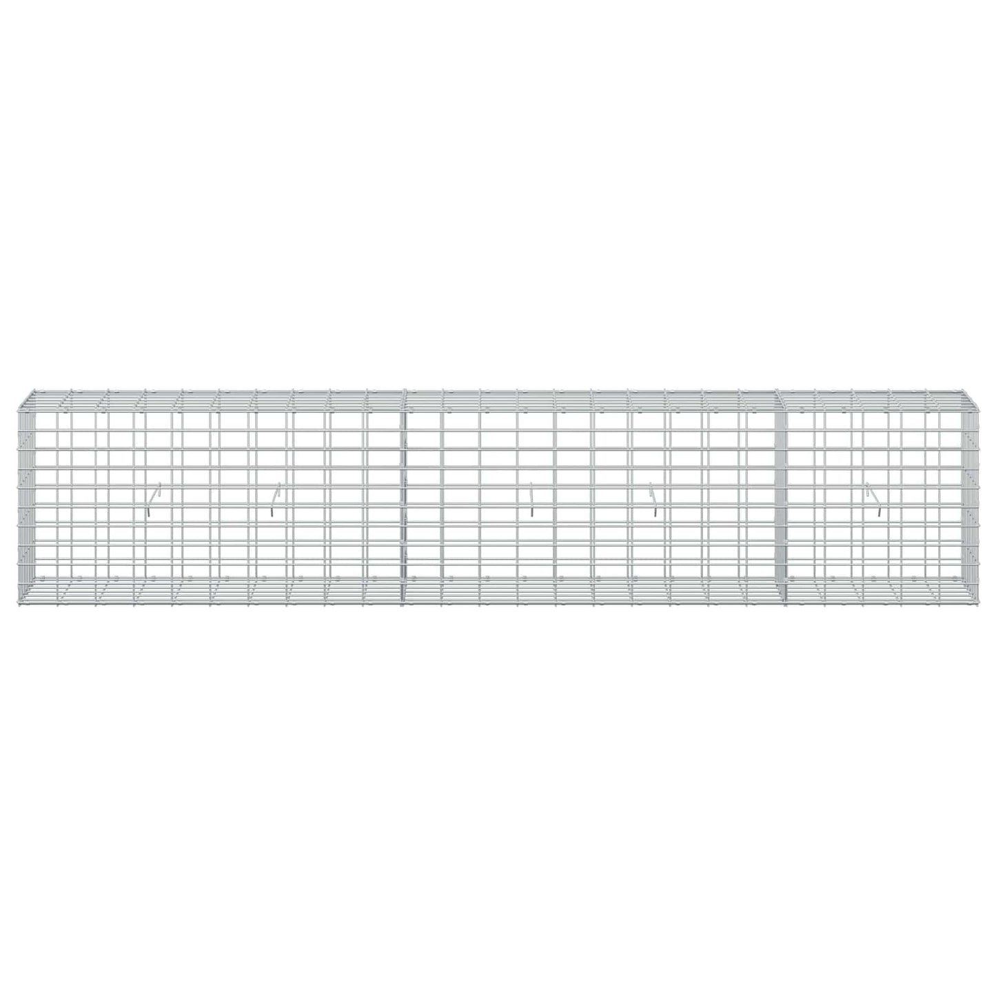 vidaXL Γκαμπιόν με σύρμα 3,5 mm και πλέγμα 5x10 cm 250x30x50 εκ