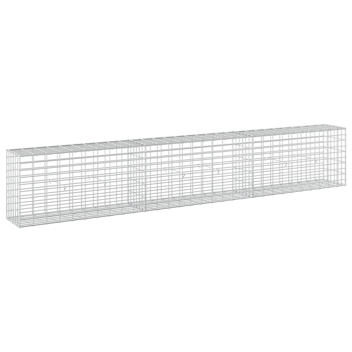 vidaXL Γκαμπιόν με σύρμα 3,5 mm και πλέγμα 5x10 cm 300x30x50 εκ