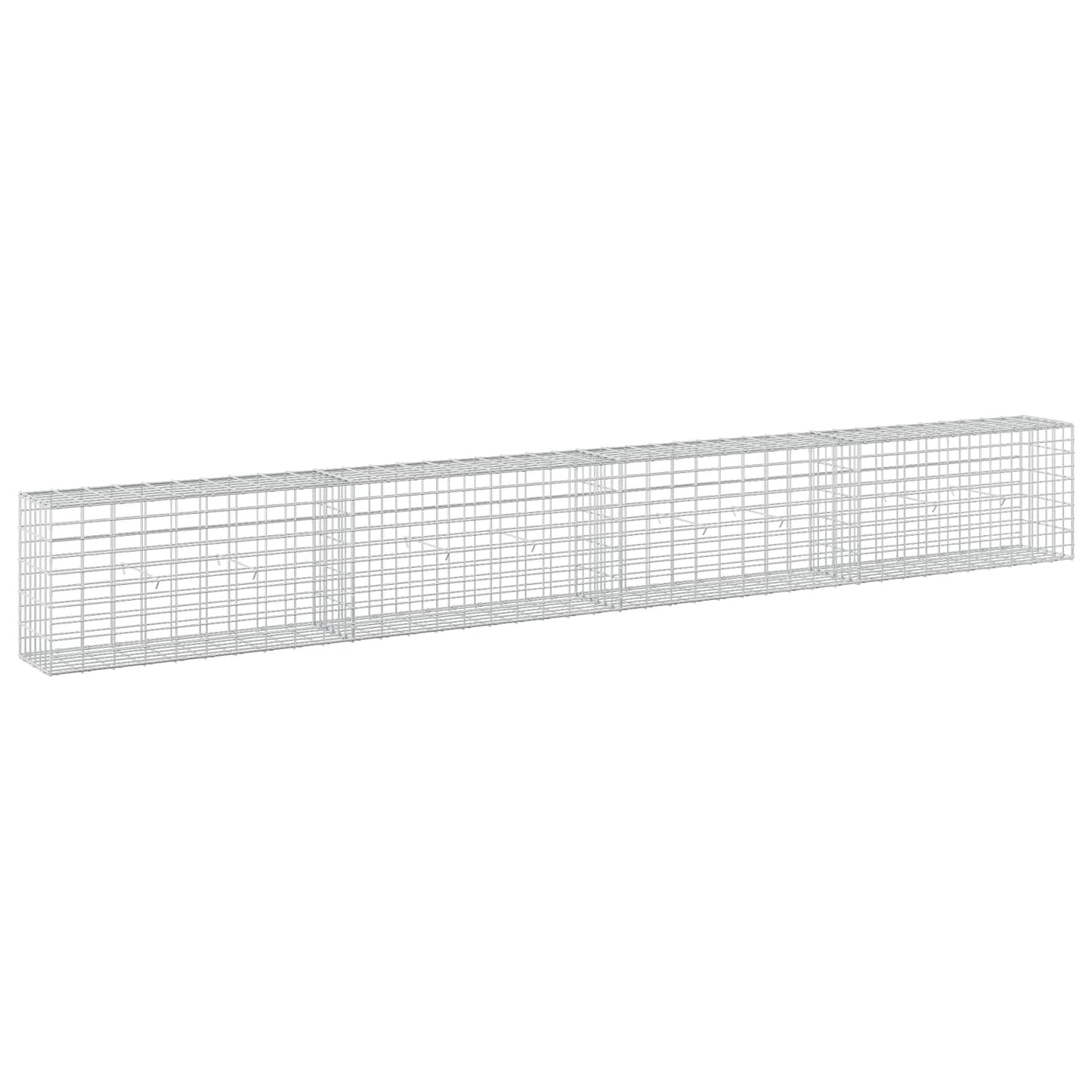 vidaXL Γκαμπιόν με σύρμα 3,5 mm και πλέγμα 5x10 cm 400x30x50 εκ