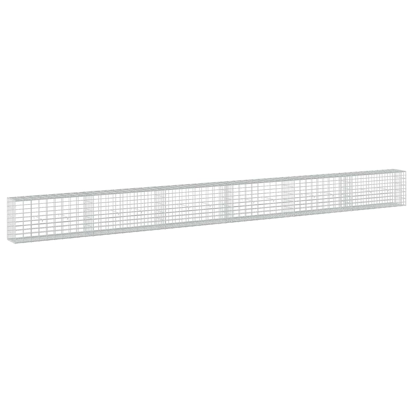 vidaXL Γκαμπιόν με σύρμα 3,5 mm και πλέγμα 5x10 cm 600x30x50 εκ