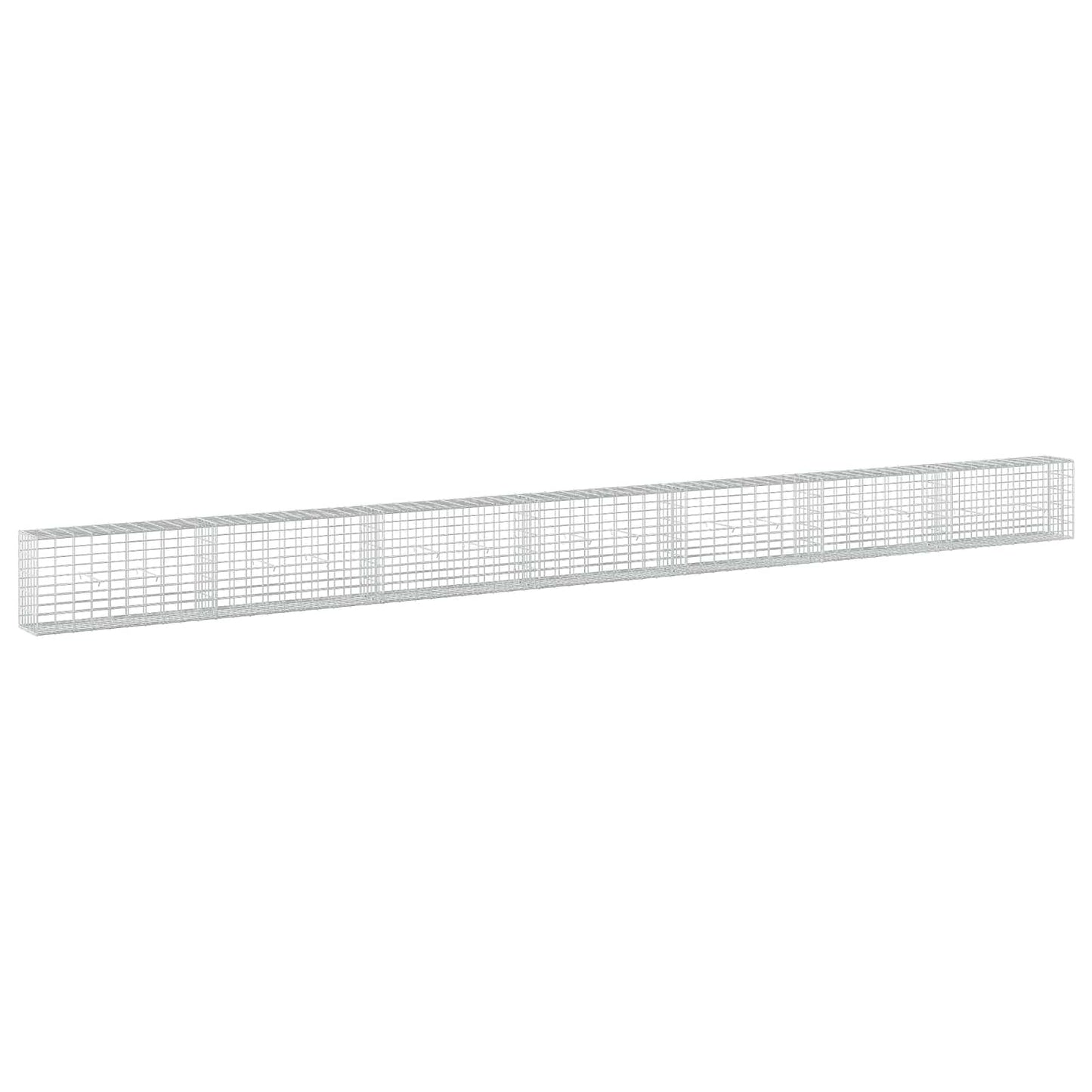 vidaXL Γκαμπιόν με σύρμα 3,5 mm και πλέγμα 5x10 cm 700x30x50 εκ.