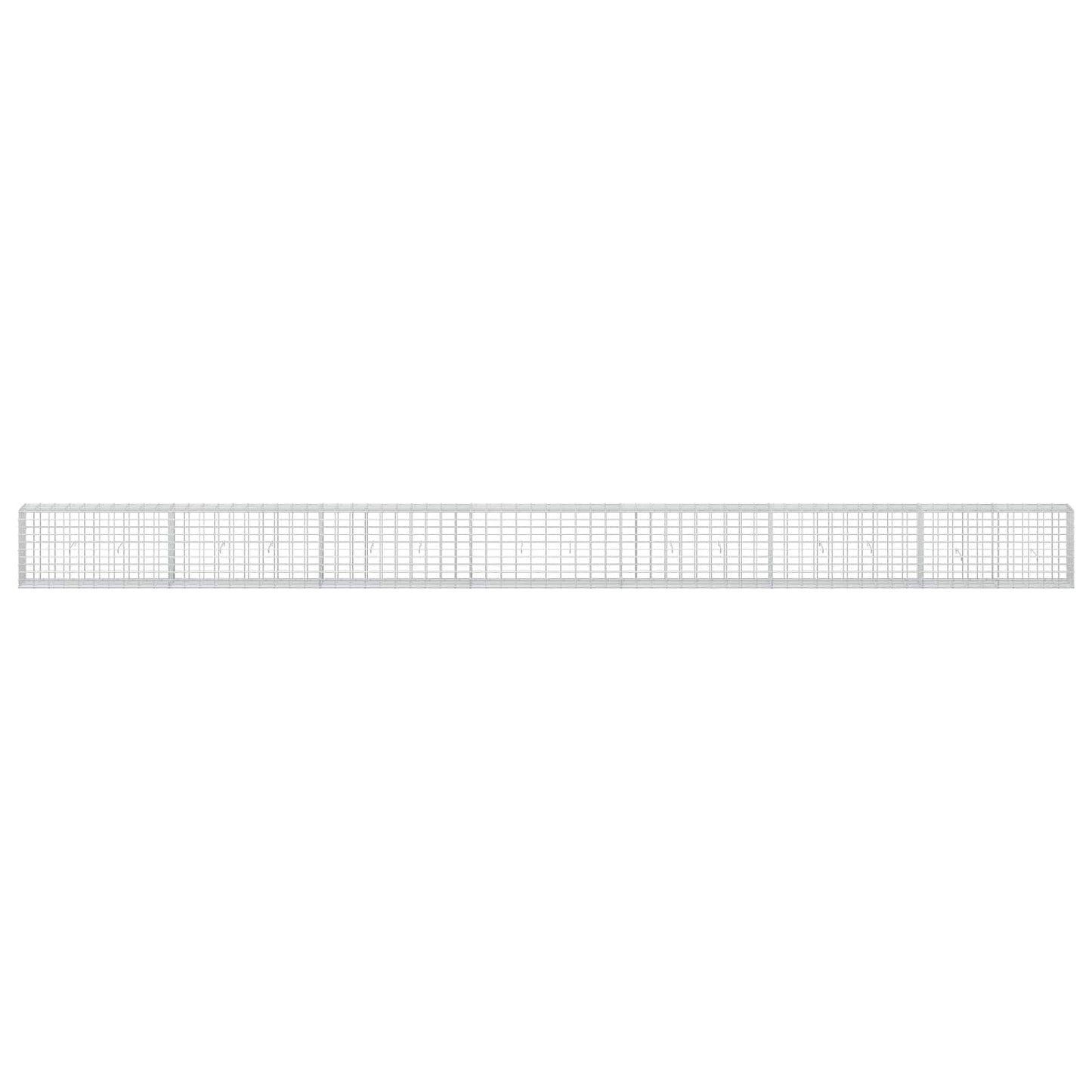vidaXL Γκαμπιόν με σύρμα 3,5 mm και πλέγμα 5x10 cm 700x30x50 εκ.
