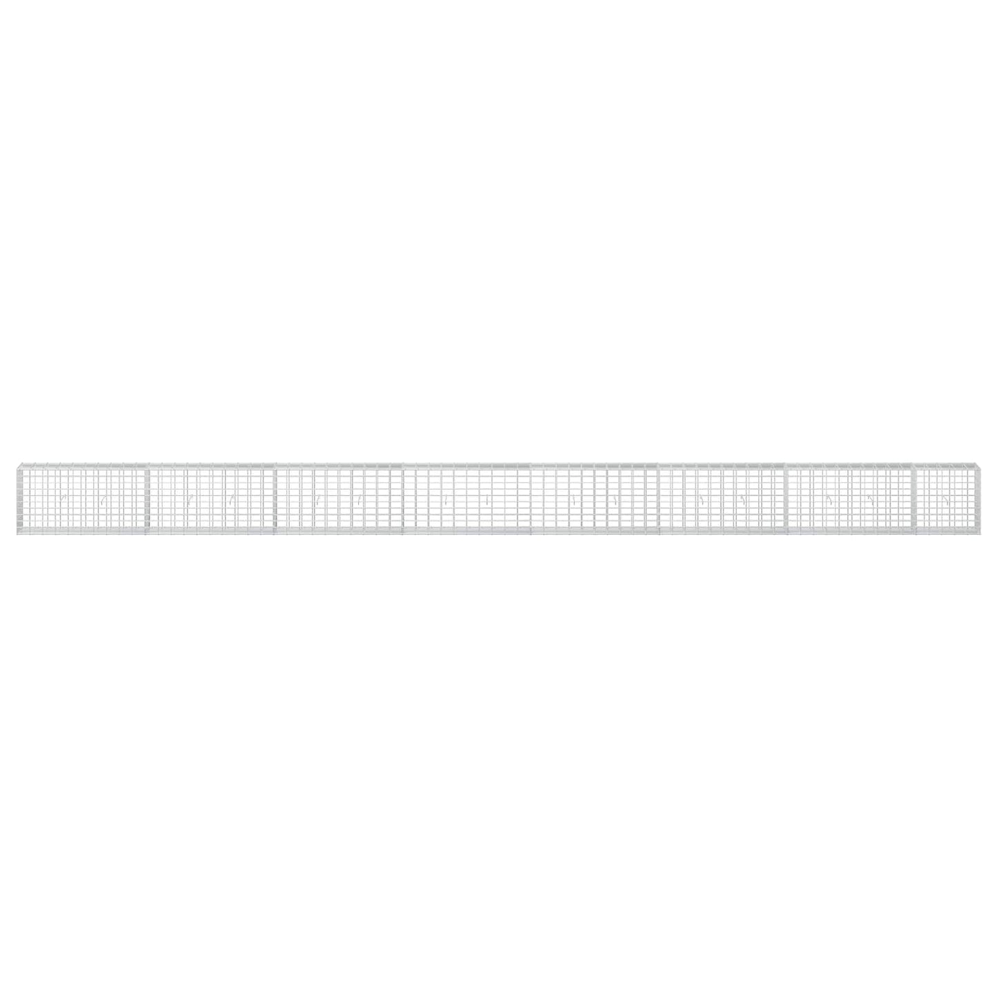 vidaXL Γκαμπιόν με σύρμα 3,5 mm και πλέγμα 5x10 cm 750x30x50 εκ