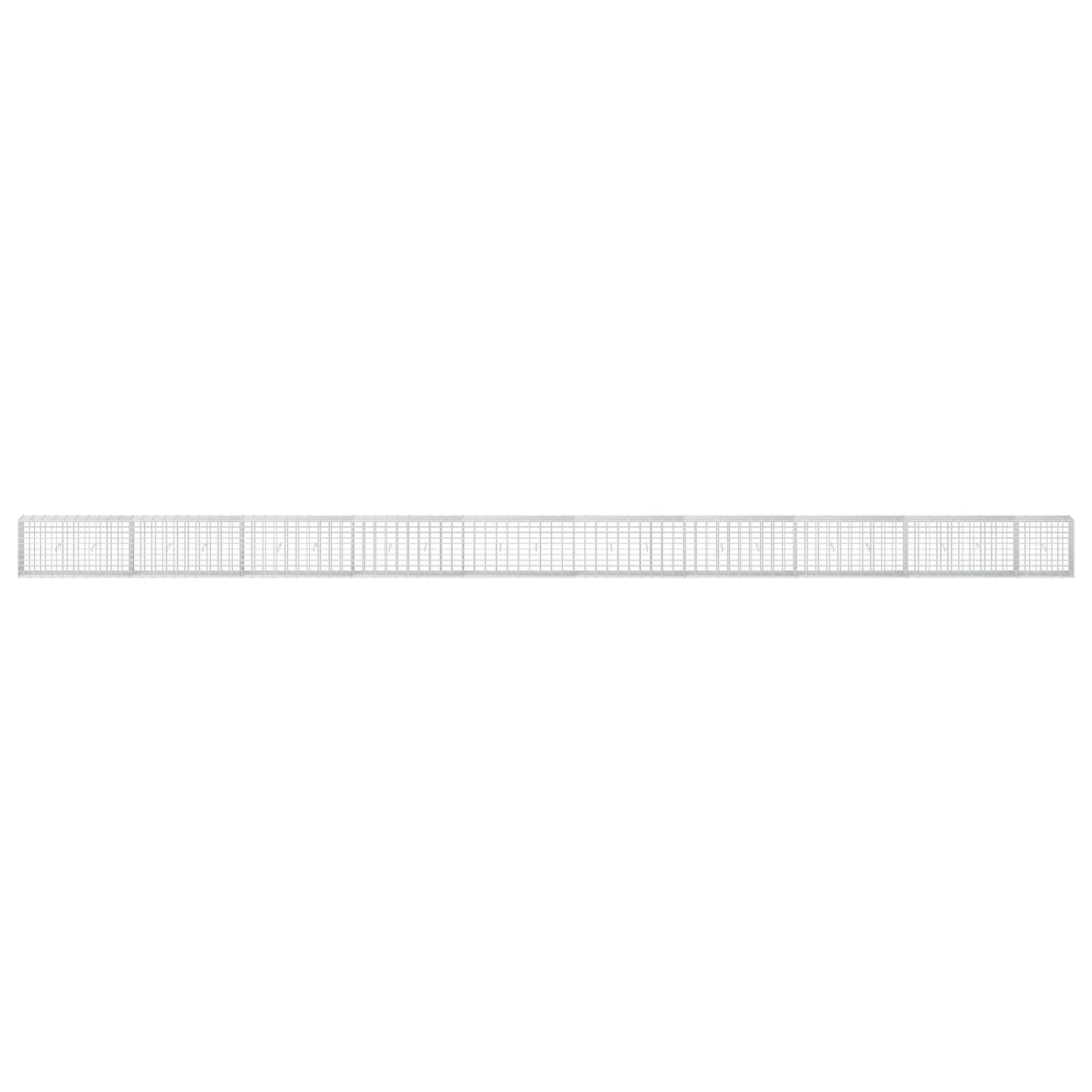 vidaXL Γκαμπιόν με σύρμα 3,5 mm και πλέγμα 5x10 cm 950x30x50 εκ.