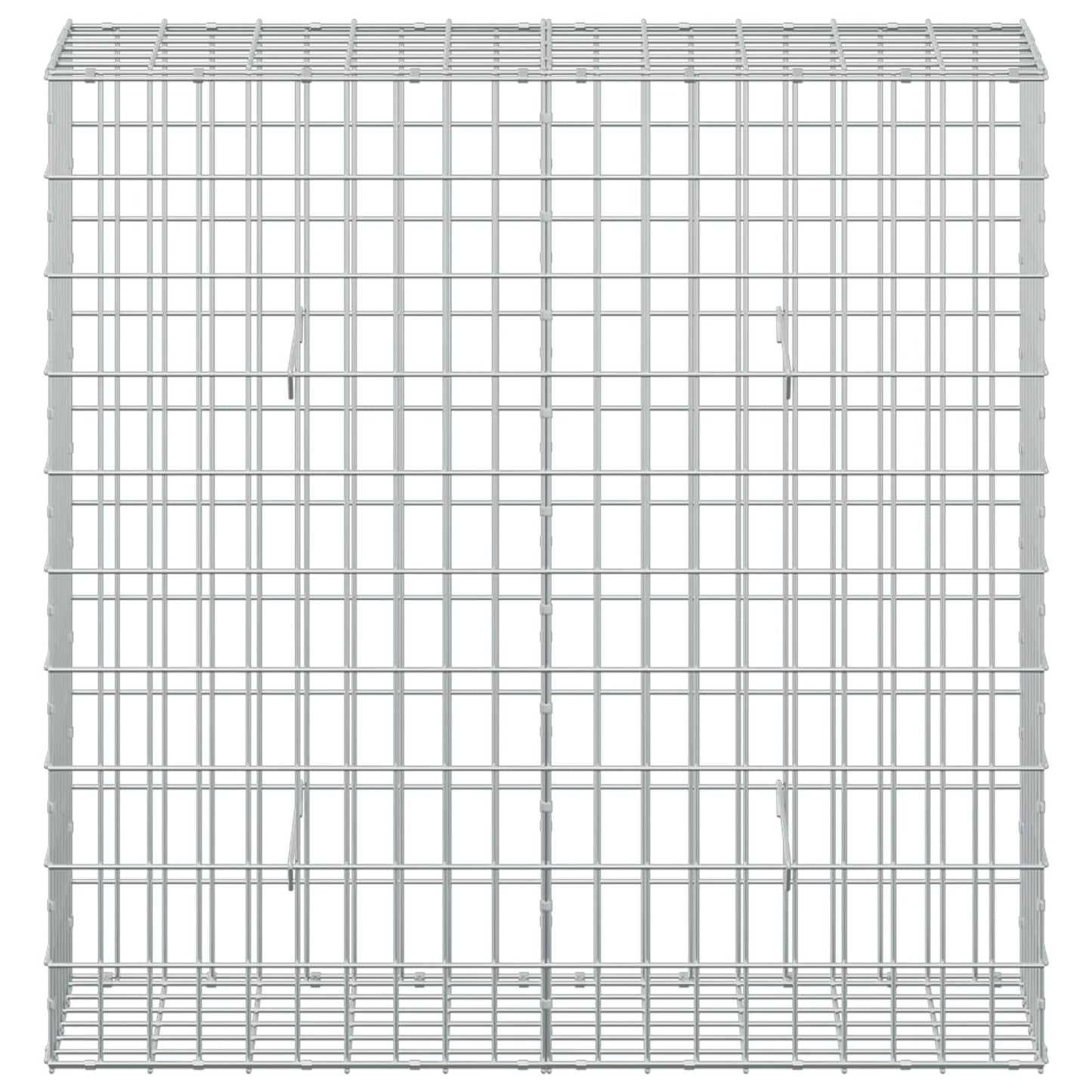 vidaXL Γκαμπιόν με σύρμα 3,5 mm και πλέγμα 5x10 cm 100x30x100 εκ