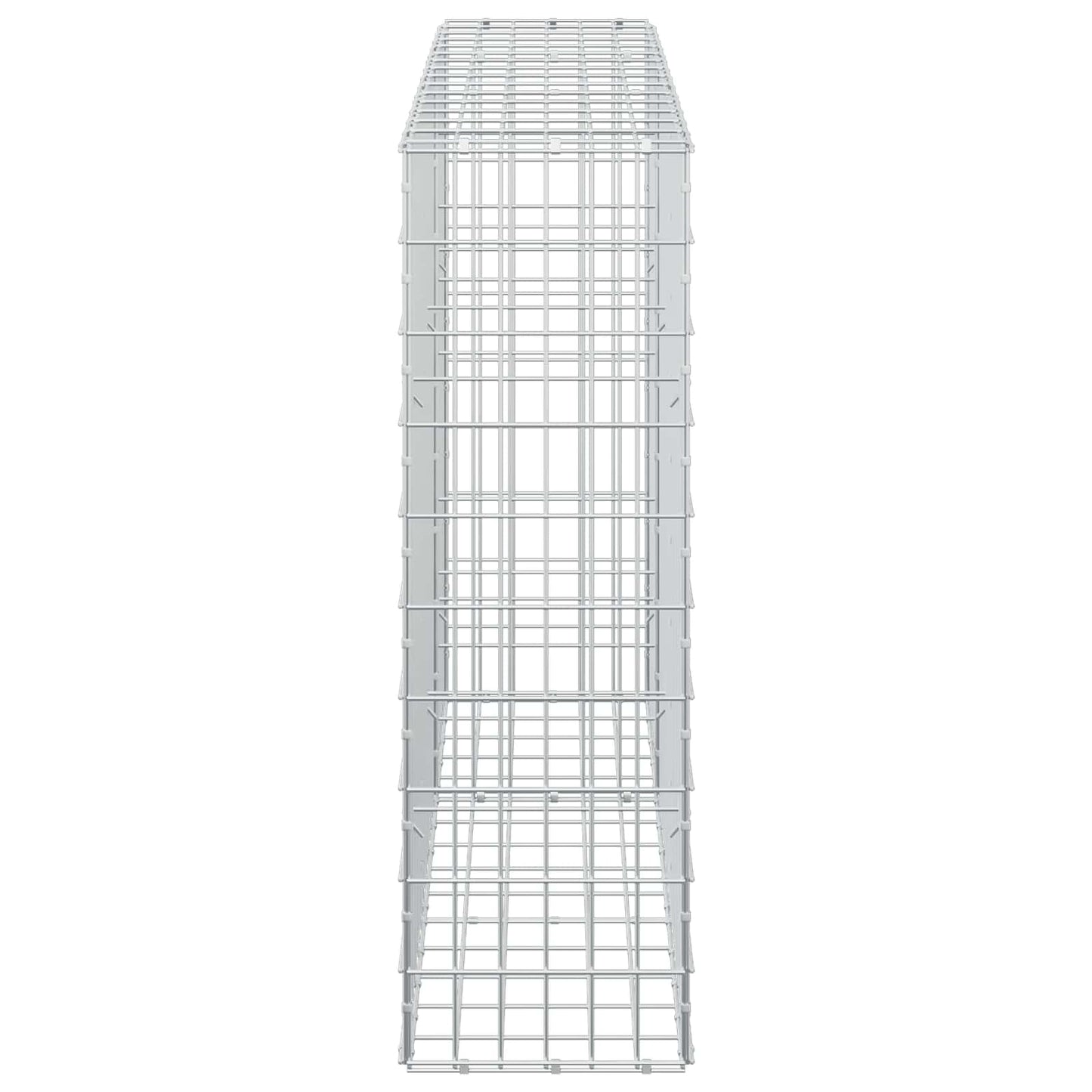 vidaXL Γκαμπιόν με σύρμα 3,5 mm και πλέγμα 5x10 cm 150x30x100 εκ